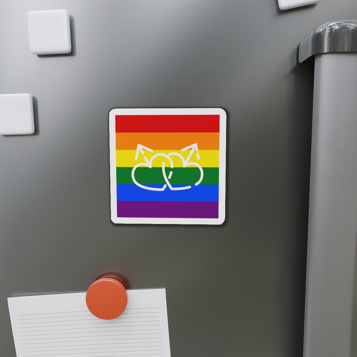 Fight Lgbt Rainbow Icon Element Gender Identity Icon Thin Line Icon Website Design Development App D Die Cut Magnets - Image 8
