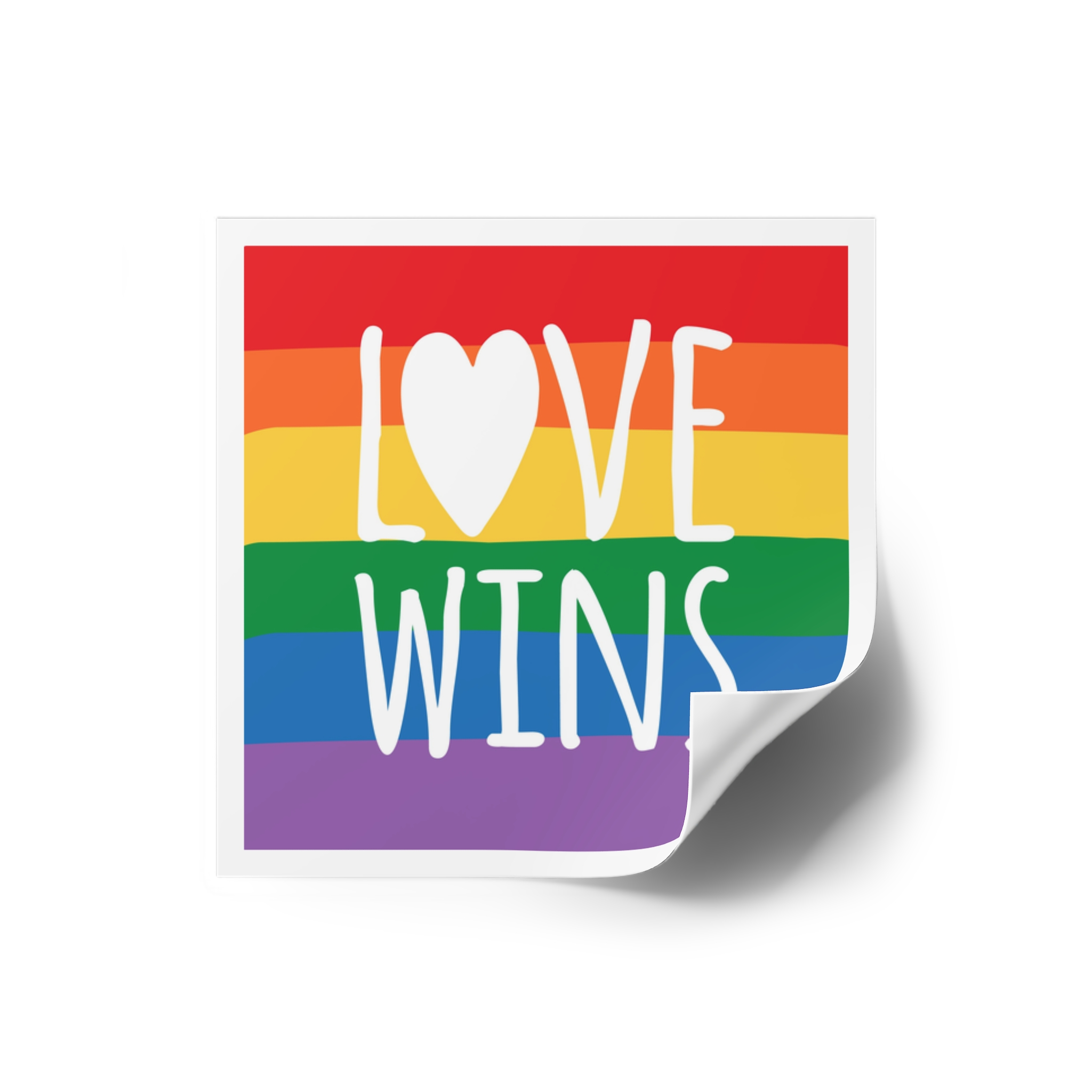 Lovewins Heart Hd 2 Laminate Stickers Square - Image 10