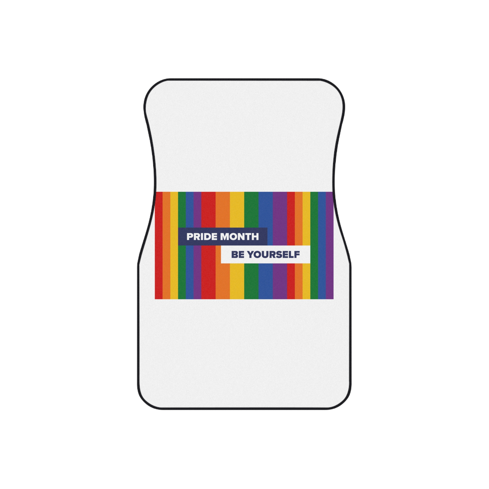 Lgbt Pride Month June Lesbian Gay Bisexual Transgender Lgbtq Flag Rainbow Vector2 Car Mats Set Of 4 - Image 2