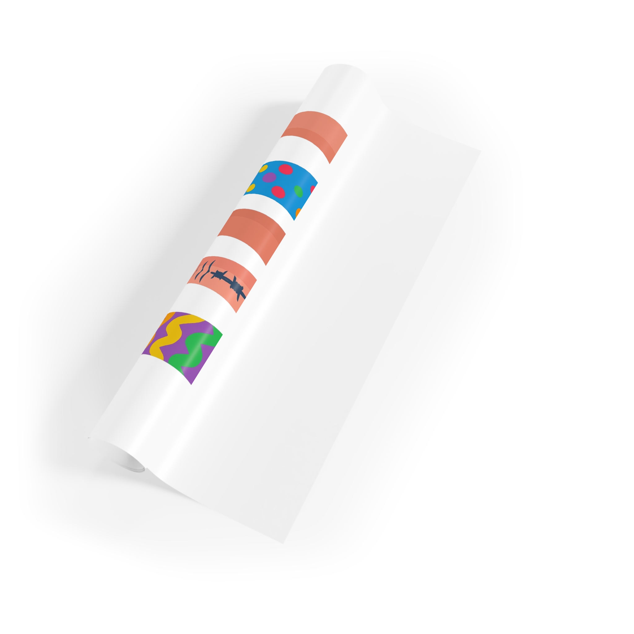 Happy Pride Day Colored Letters Hands Gay Bisexuals Freedom Fighters Gift Wrapping Paper Rolls 1pc - Image 3