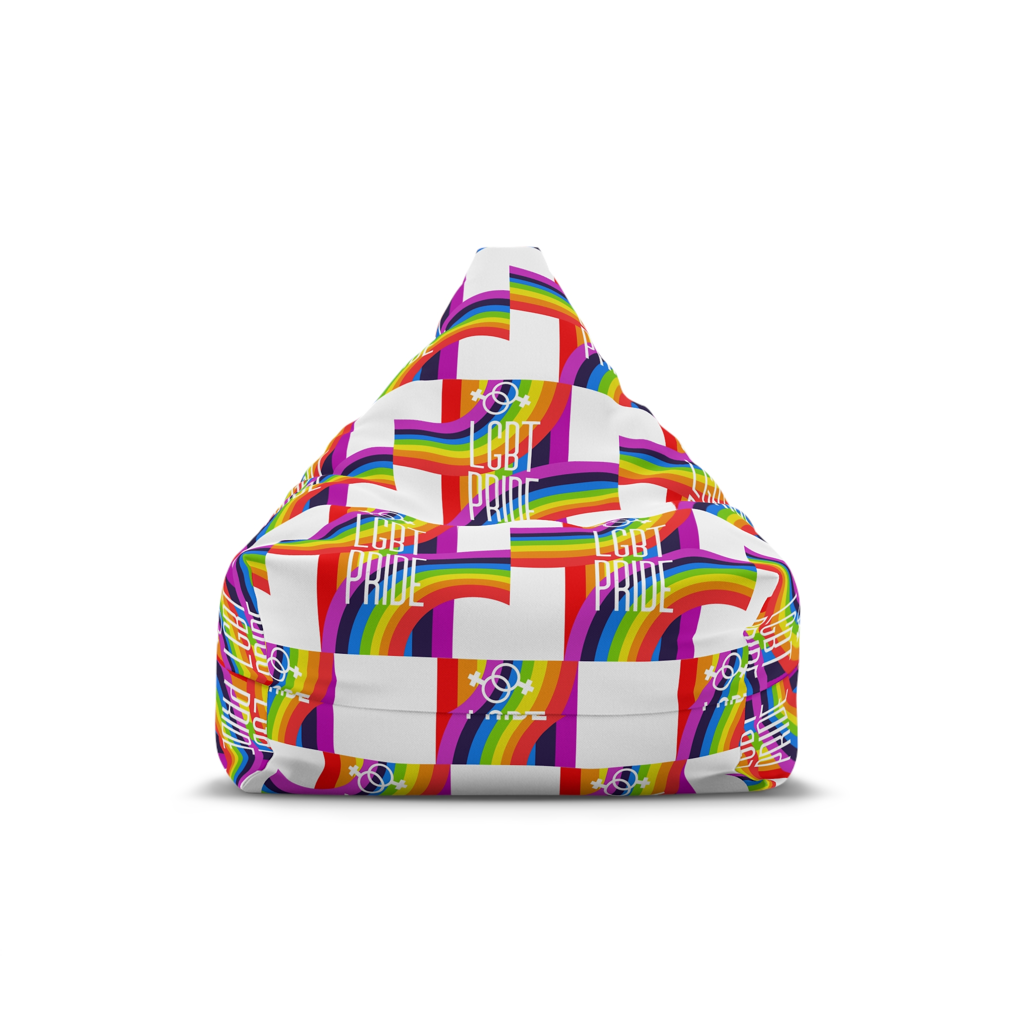 Gay Pride Background Lgbt Day Vector Illustration With Colorful Realistic Style Stickers Flyers Logo Designs Bean Bag Chair Cover