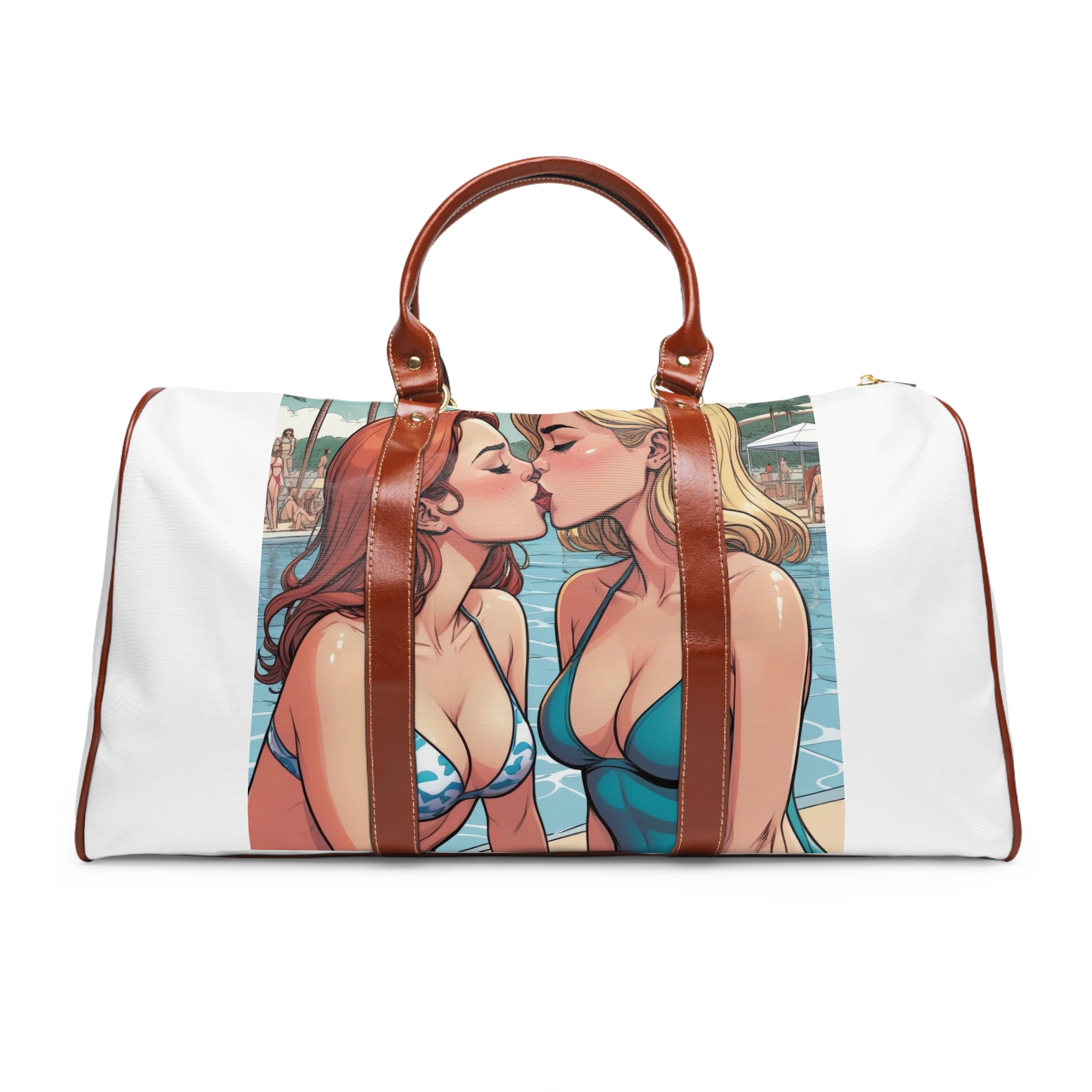 Lesbian Pride Design 4C84D6 Waterproof Travel Bag