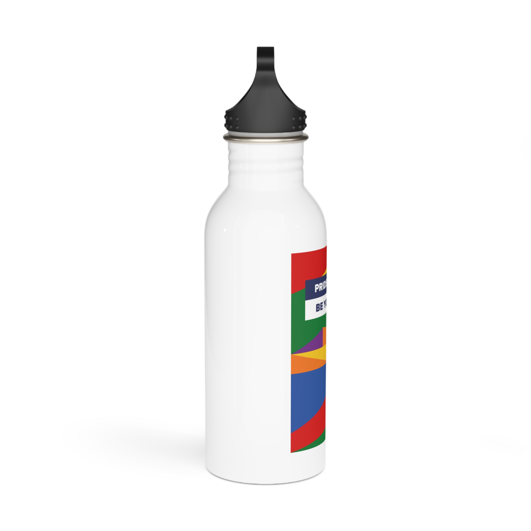 Lgbt Pride Month June Lesbian Gay Bisexual Transgender Lgbtq Flag Rainbow Vector(2) Stainless Steel Water Bottle - Image 2