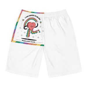 Hand Drawn Illustration Pride Month Celebration(6) Mens Board Shorts Aop