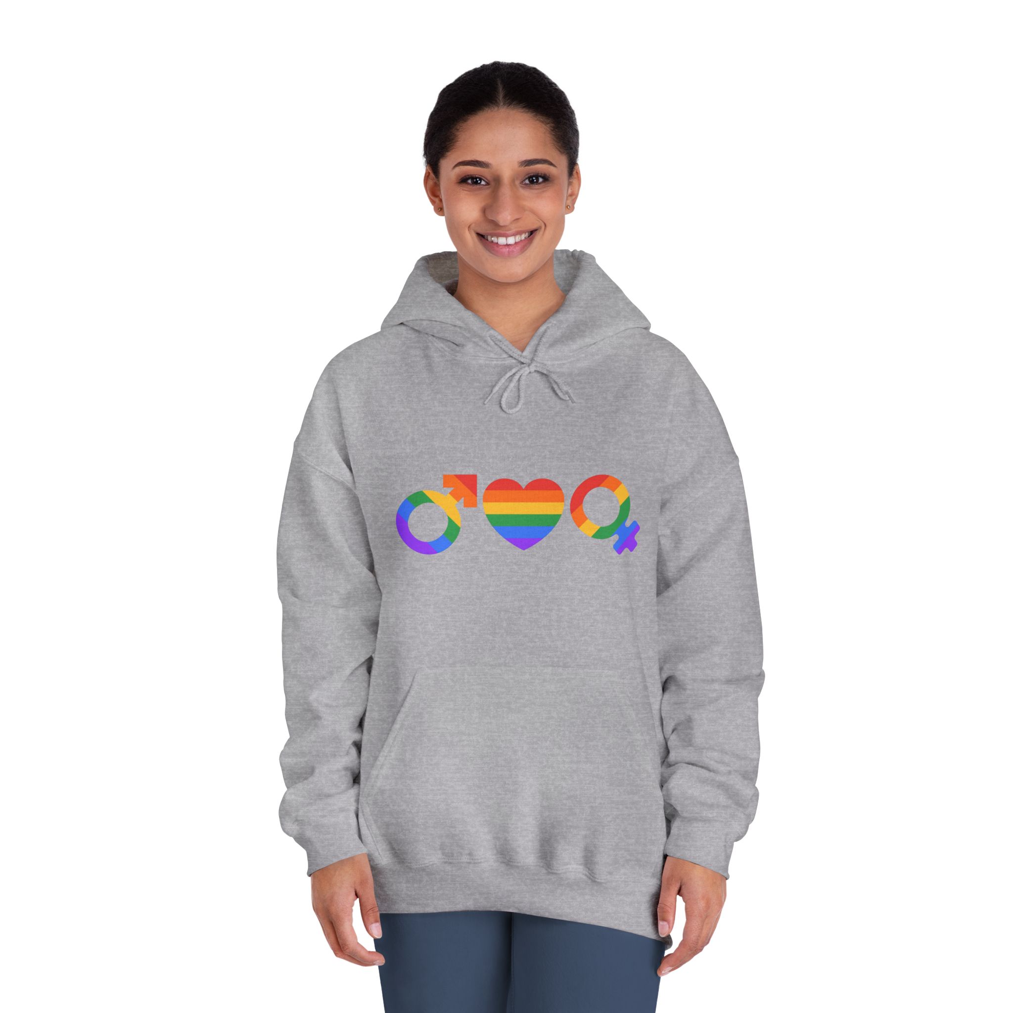 Lgbt Pride Month June Lesbian Gay Bisexual Transgender Lgbtq Flag Rainbow Vector(2) Unisex Dryblend Hooded Sweatshirt - Image 16