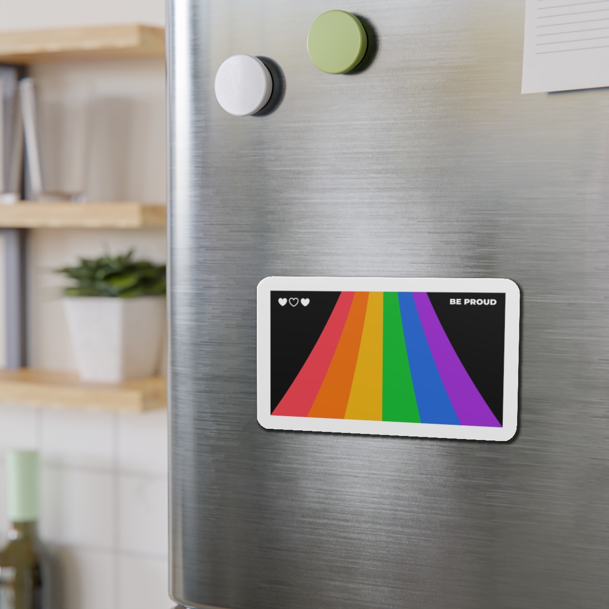 Modern Colorful Pride Zoom Background Die Cut Magnets - Image 12
