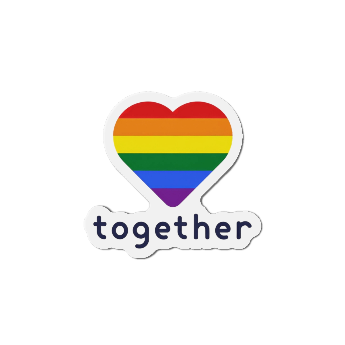 Lgbt Flag With Textlgbt Flag With Text Die Cut Magnets - Image 13