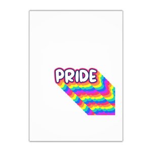 Pride Text Lettering Pride Month Celebration Poster Gift Wrapping Paper Sheets 1pc