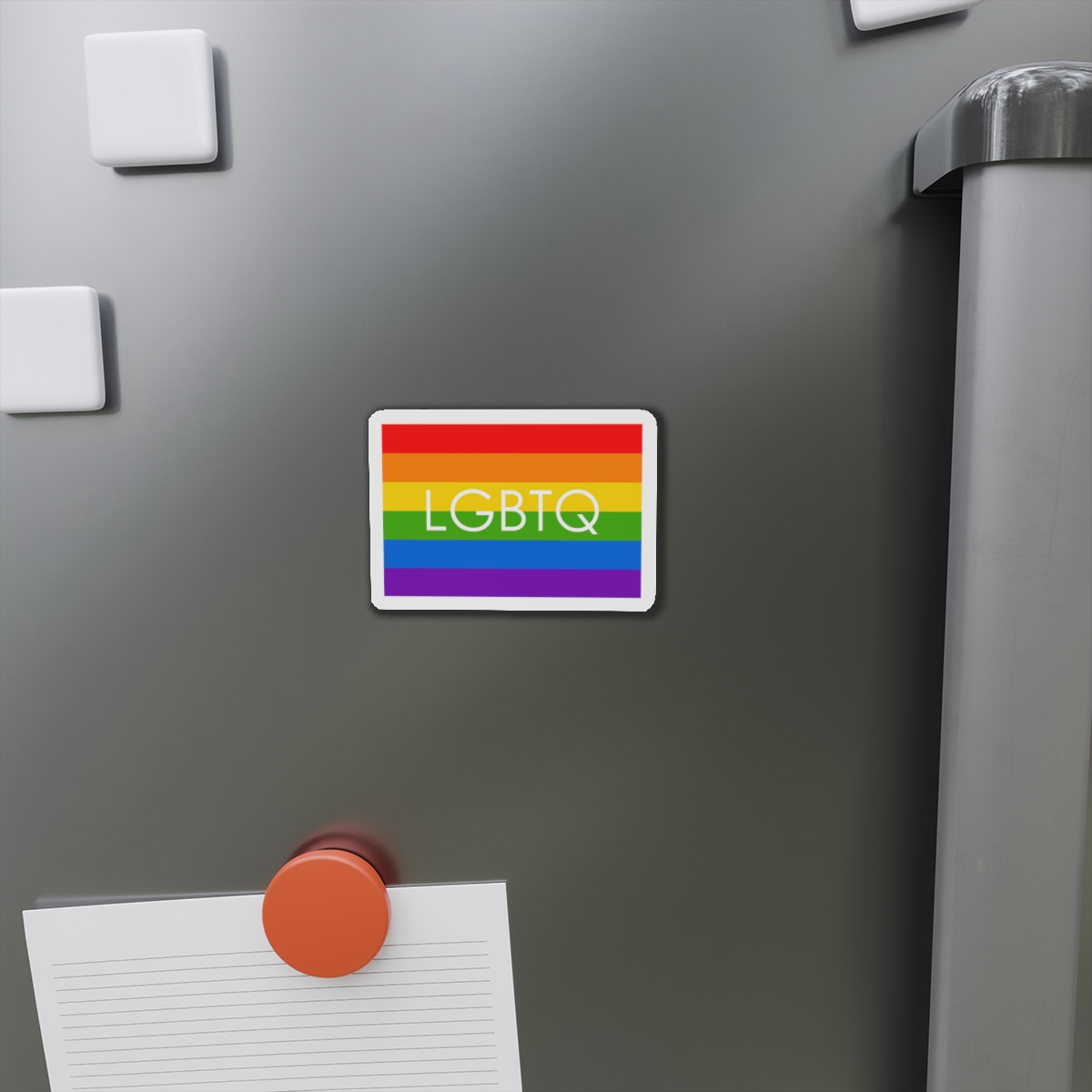 Lesbian Gay Bisexual Transgender Queer Flag Rainbow Pride Flag Lgbtq Die Cut Magnets - Image 5