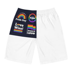 Flat Pride Day Badge Collection 2 Mens Board Shorts Aop