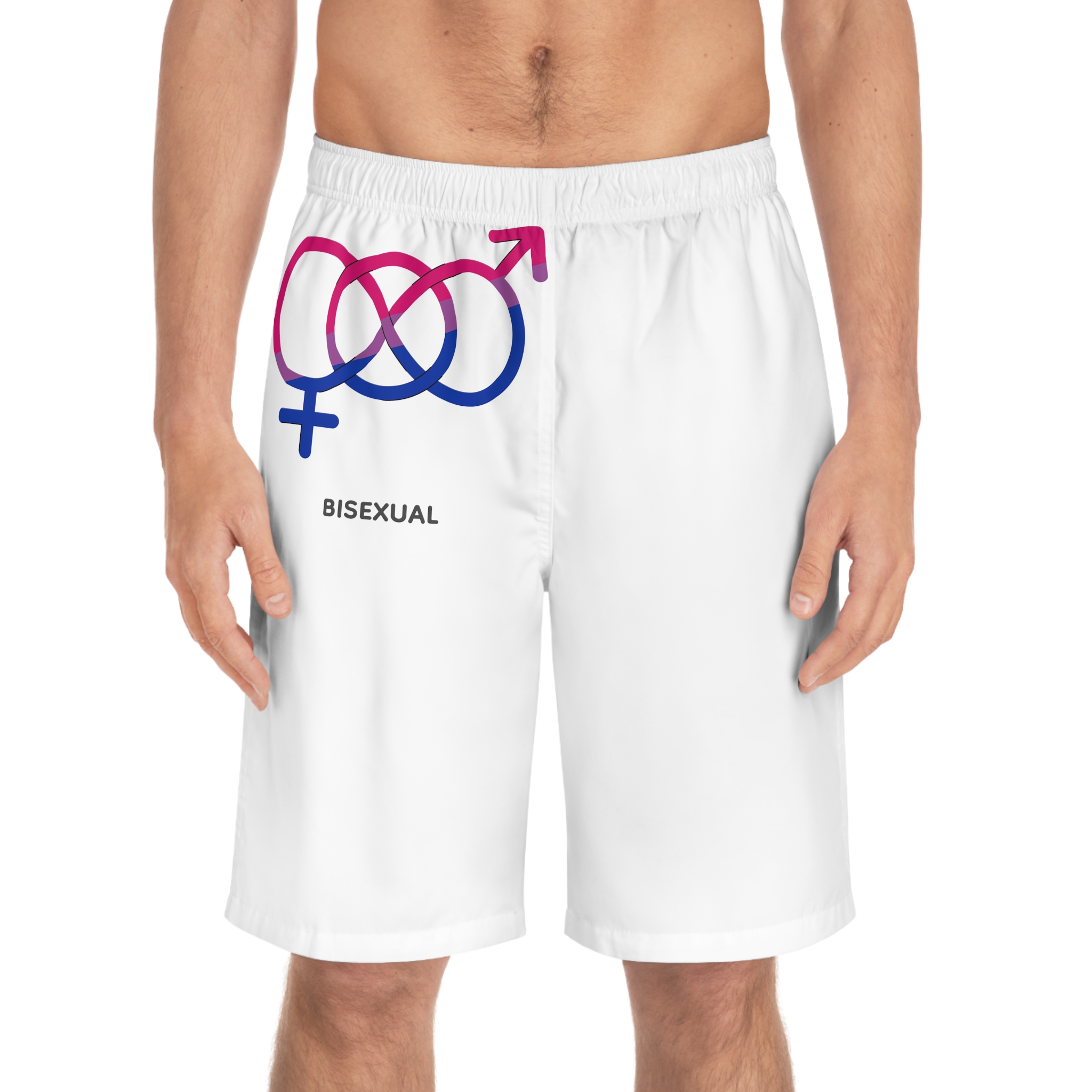 Bisexual Orientation Identity Symbol Mens Board Shorts Aop - Image 3