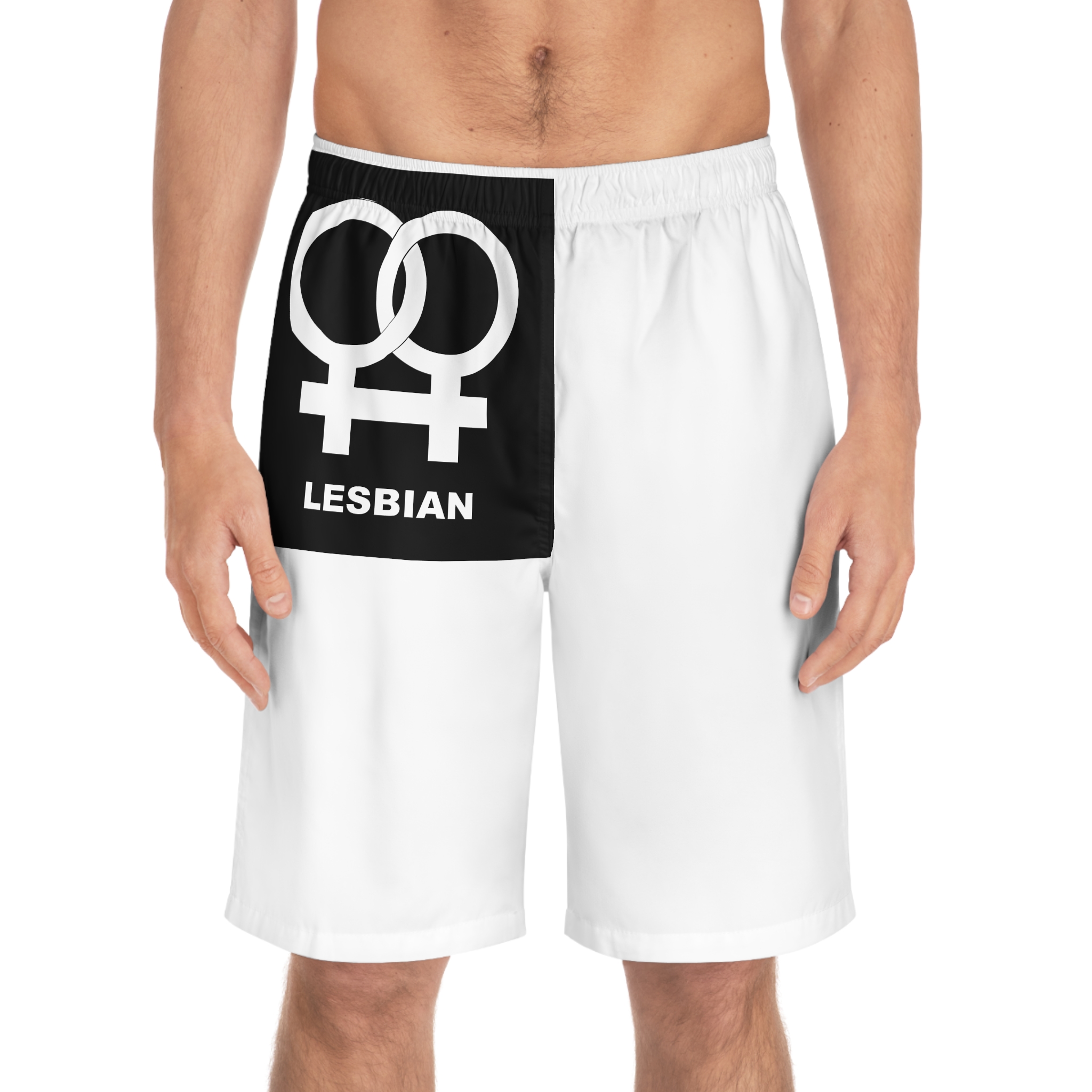 Lesbian Pride Design 5F97D7 Mens Board Shorts Aop - Image 3