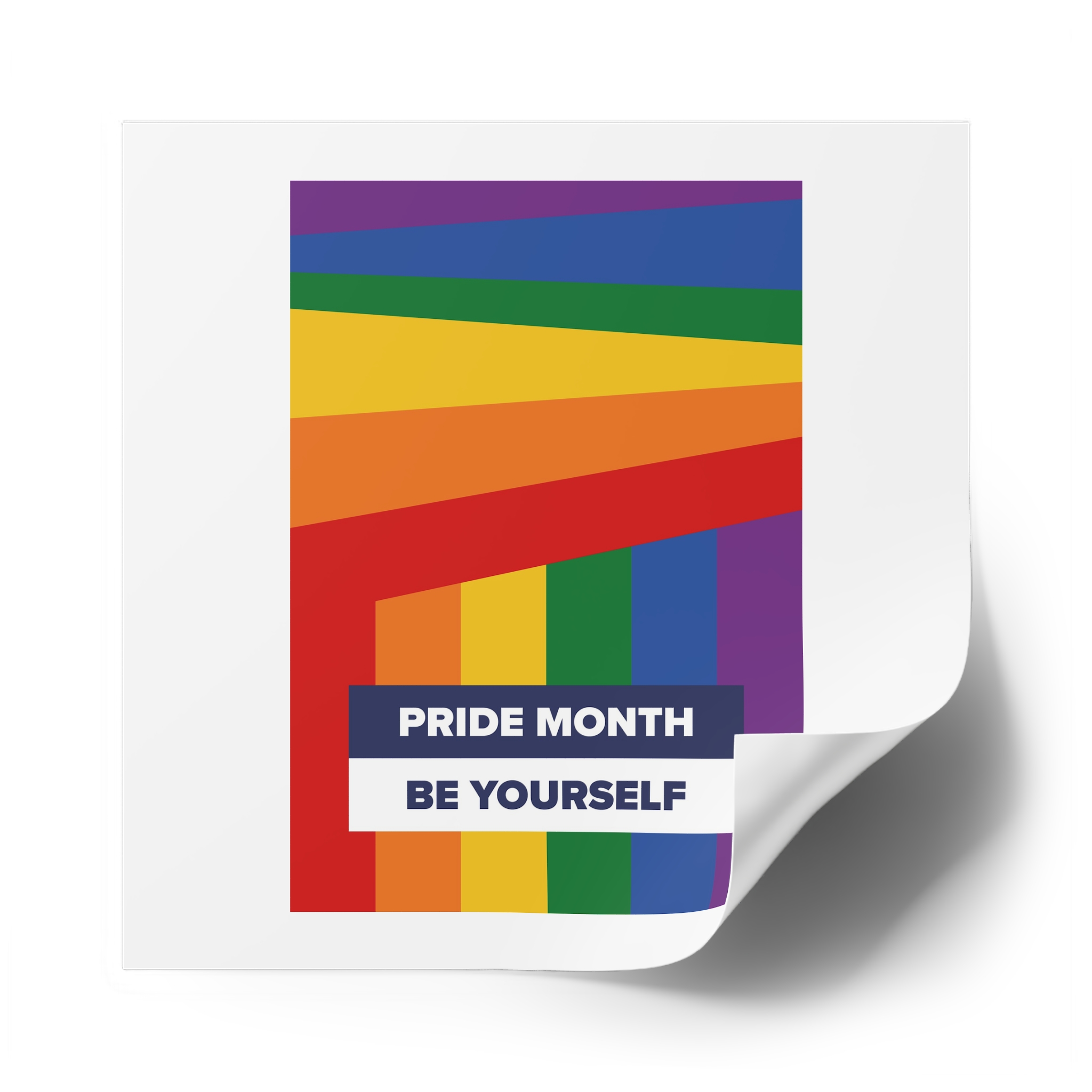 Lgbt Pride Month June Lesbian Gay Bisexual Transgender Lgbtq Flag Rainbow Vector(2)2 Laminate Stickers Square - Image 54