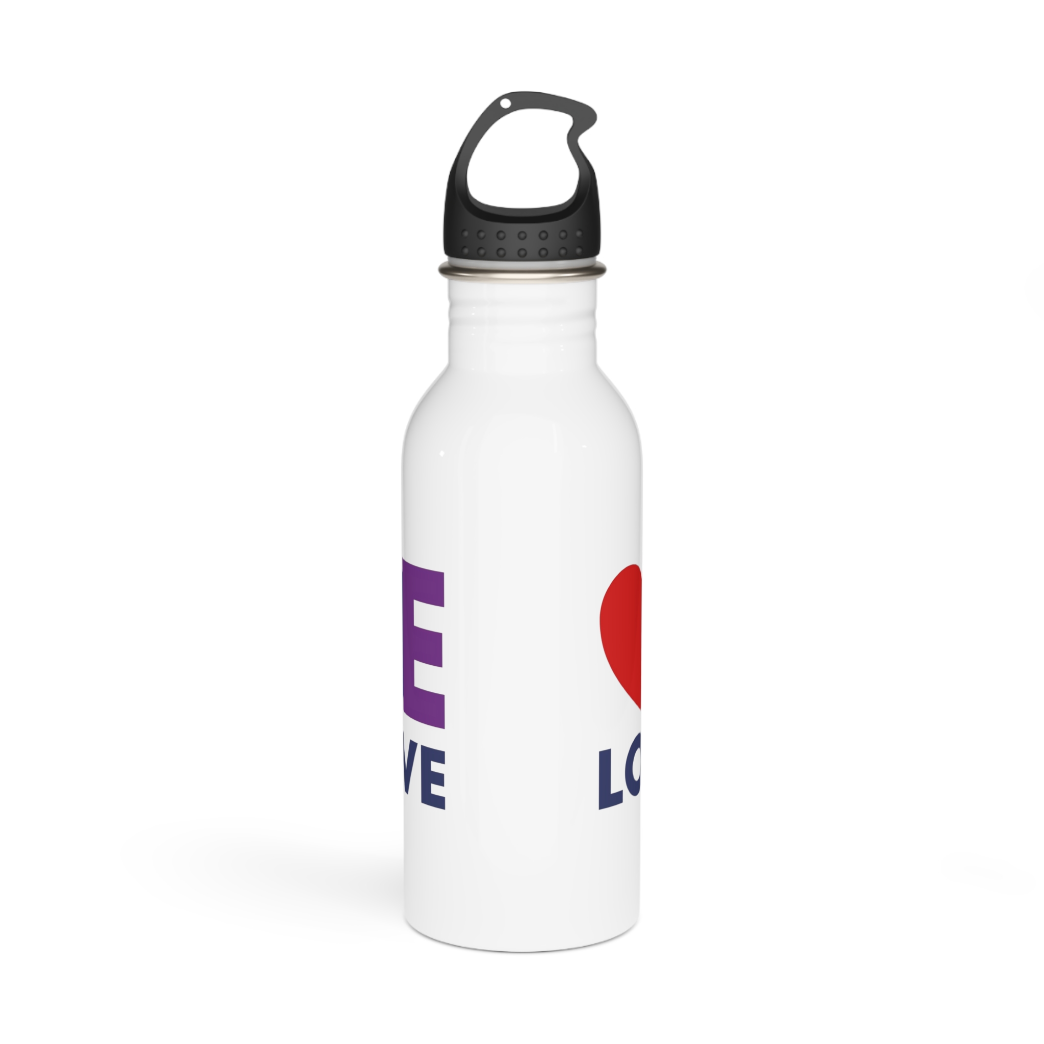 Lgbt Pride Month June 2026 Lesbian Gay Bisexual Transgender Lgbtq Flag Rainbow Love Vector (3) Stainless Steel Water Bottle - Image 3