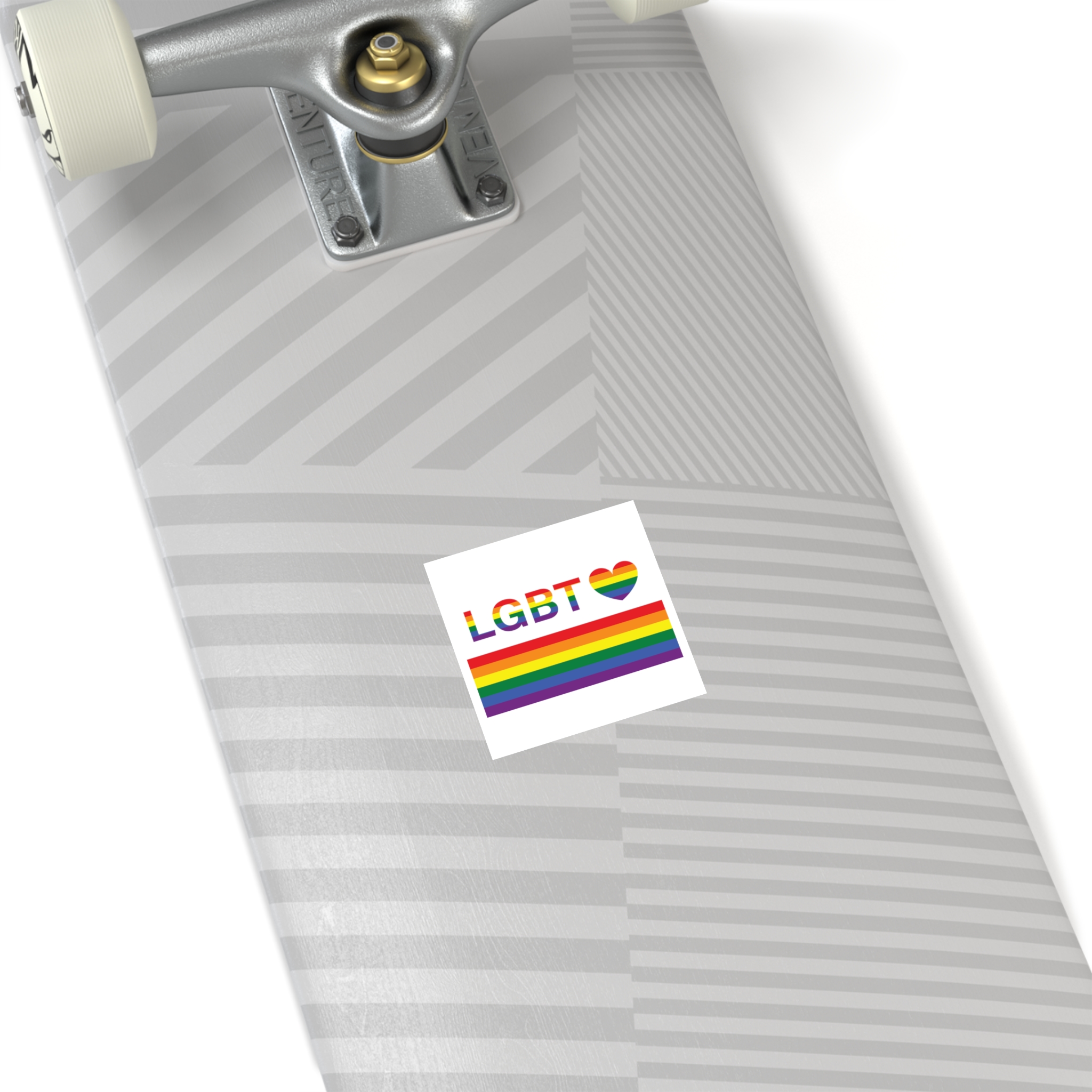 Lgbt Word Text Letter With Heart Rainbow Color Flag Isolated White Background Vector Illustration Laminate Stickers Square - Image 12
