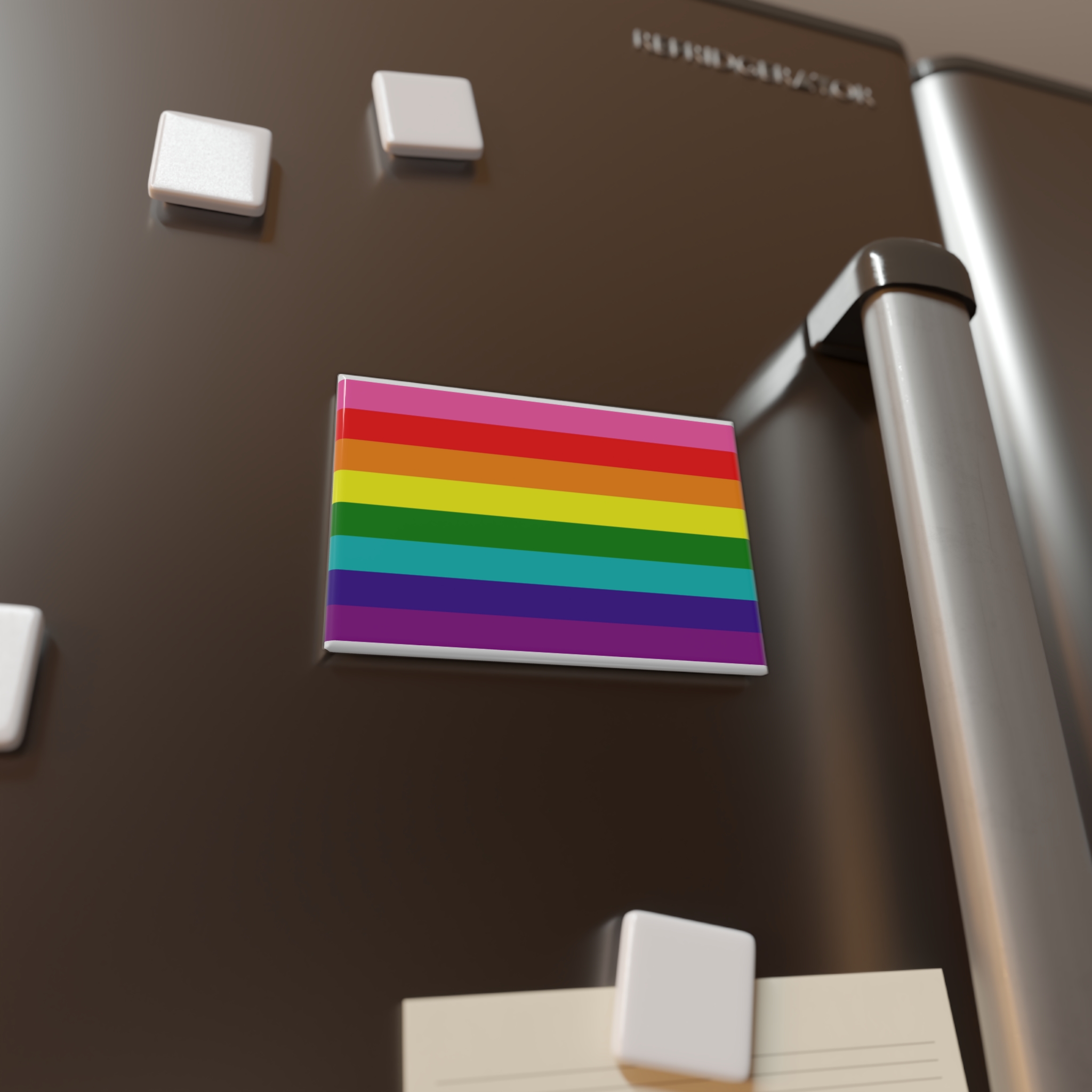 Gay Flag Rainbow Lgbt Pride Flag Global Symbol Equality Diversity Lgbtq Rights Love Acceptance Publi(1) Button Magnet Rectangle 1 And 10 Pcs - Image 4
