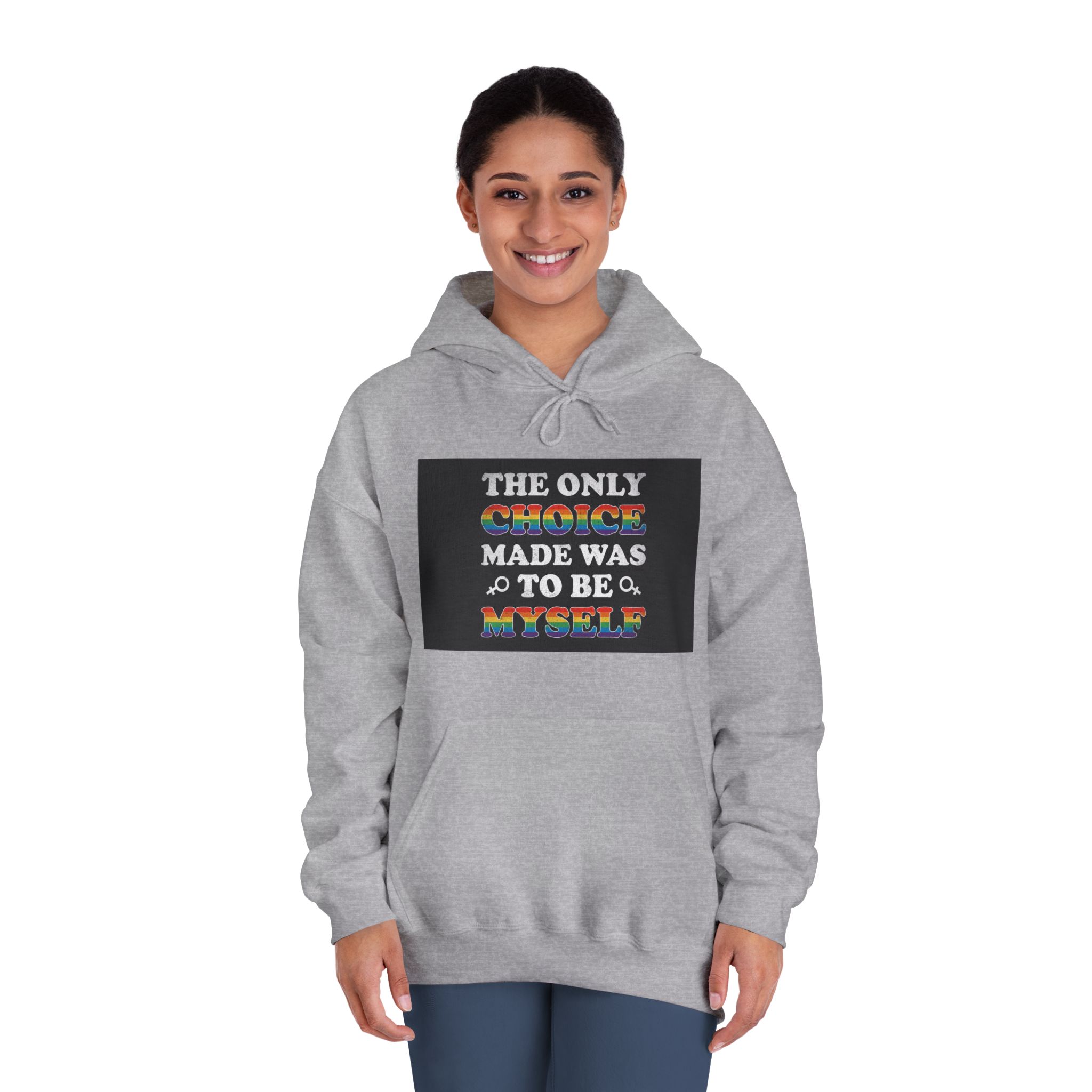 Mother Day Pride Rainbow Typography Vector Premium T Shirt Unisex Dryblend Hooded Sweatshirt - Image 16