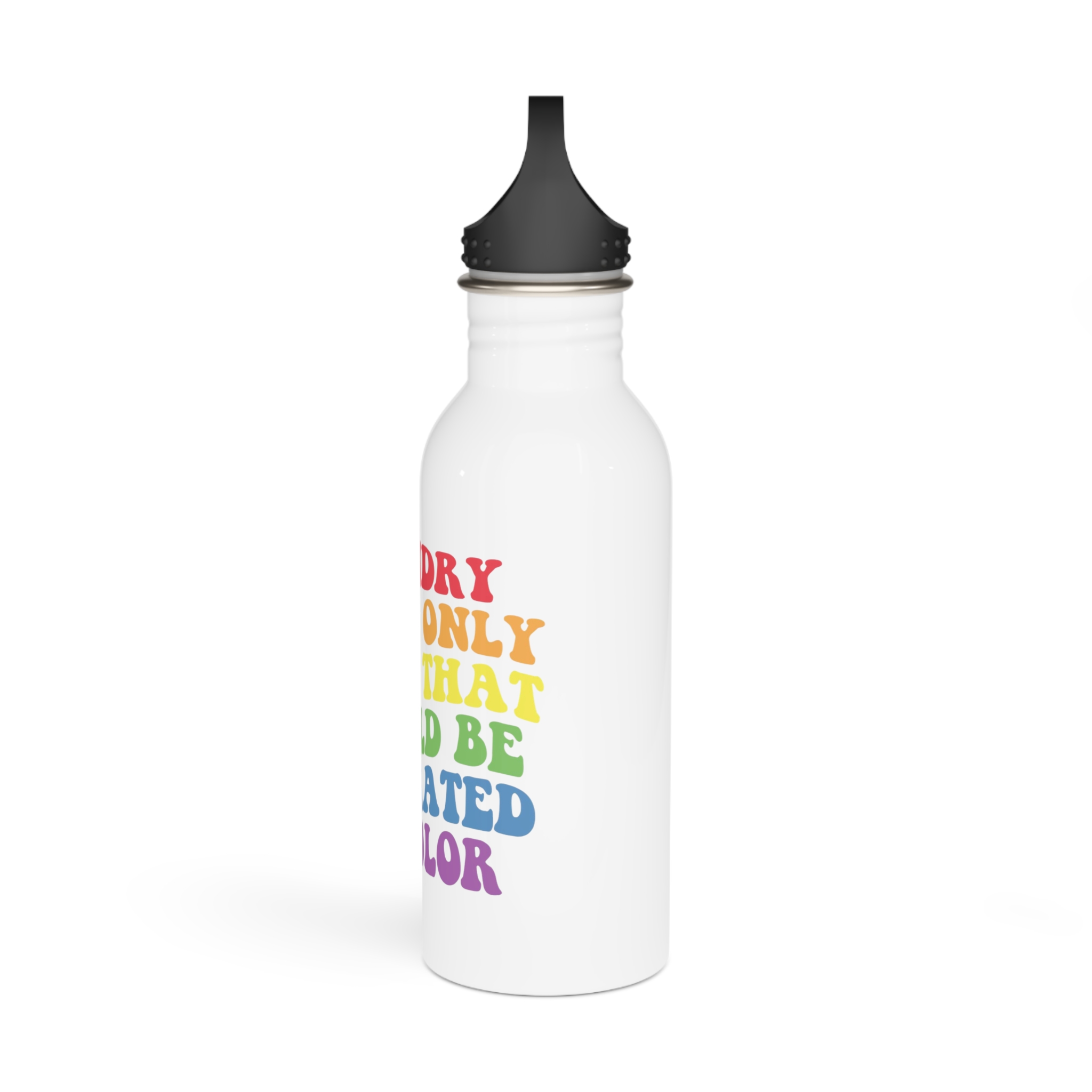 Black History Month Vector T Shirt Design Stainless Steel Water Bottle - Image 4