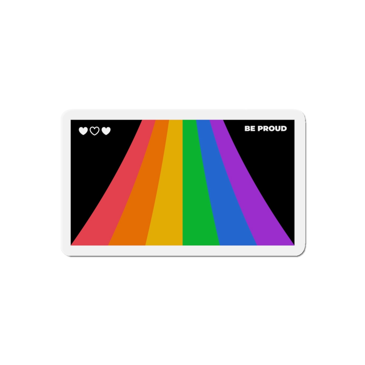 Modern Colorful Pride Zoom Background Die Cut Magnets - Image 7