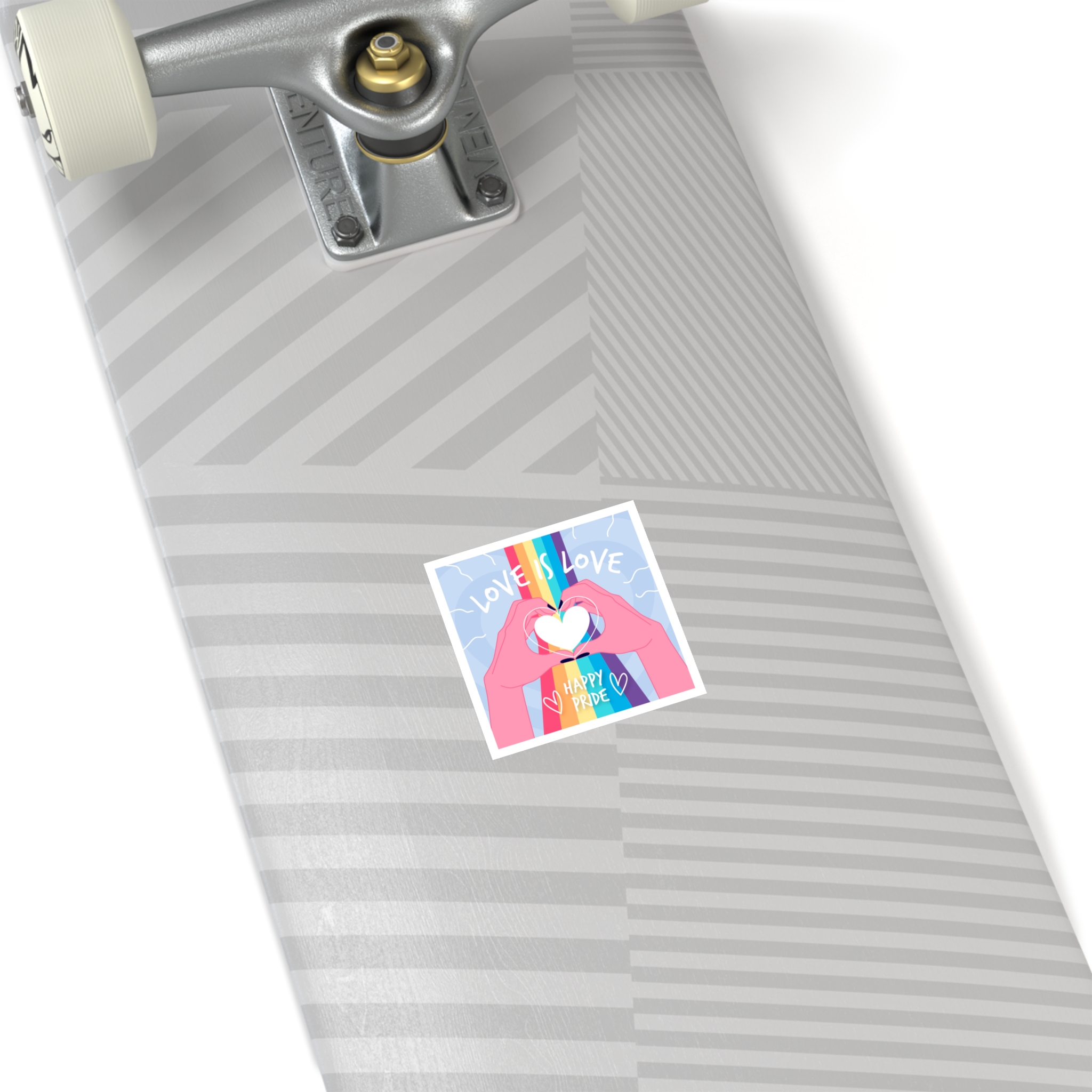 Pride Day Celebration Design Laminate Stickers Square - Image 16