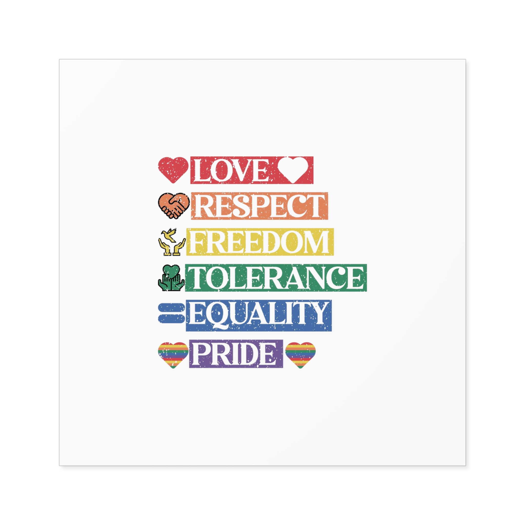 Lgbtq Pride Month Quote Eps Design Vector Pride Design Template (1) Laminate Stickers Square - Image 45