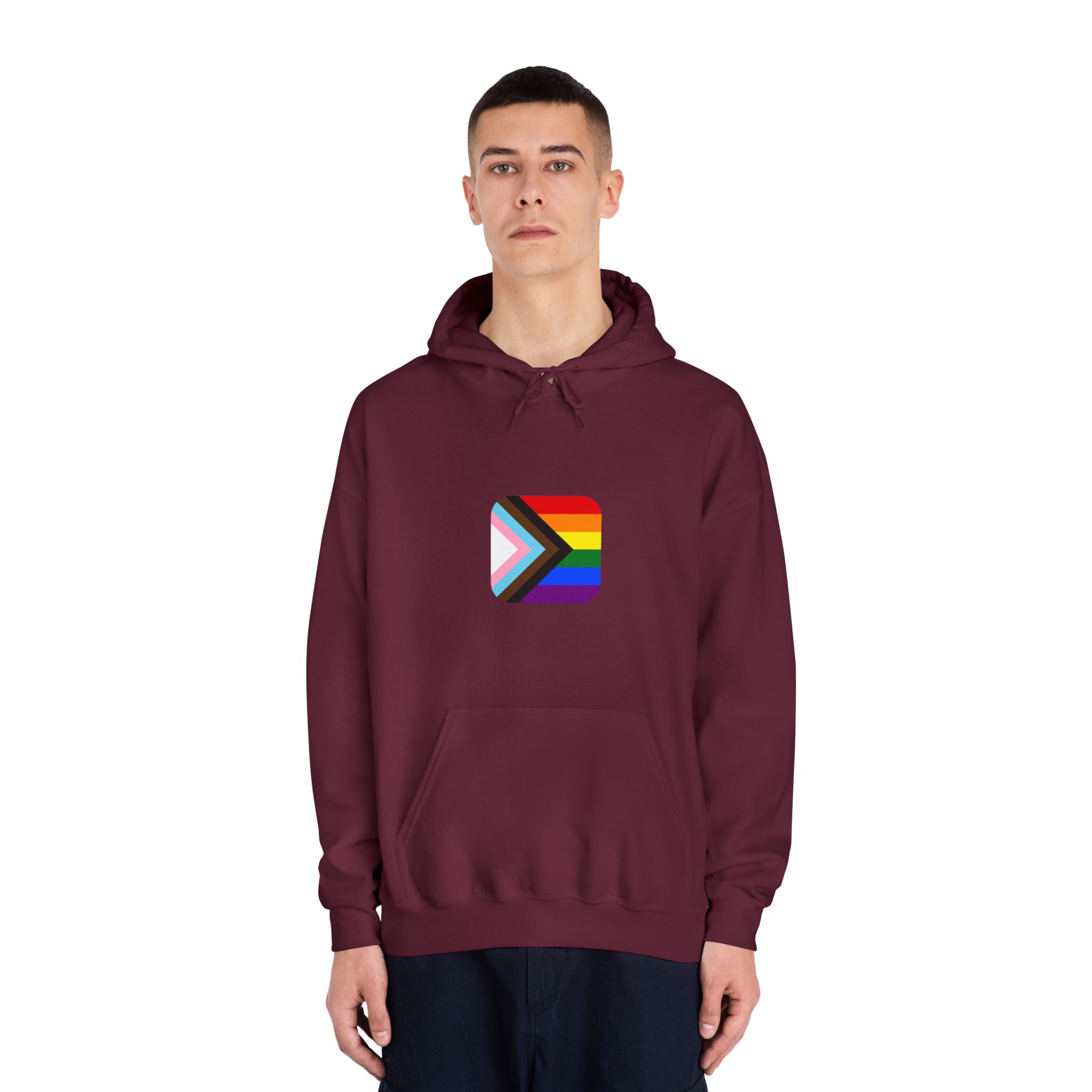 New Pride Flag Lgbtq Vector Illustartion Unisex Dryblend Hooded Sweatshirt - Image 19
