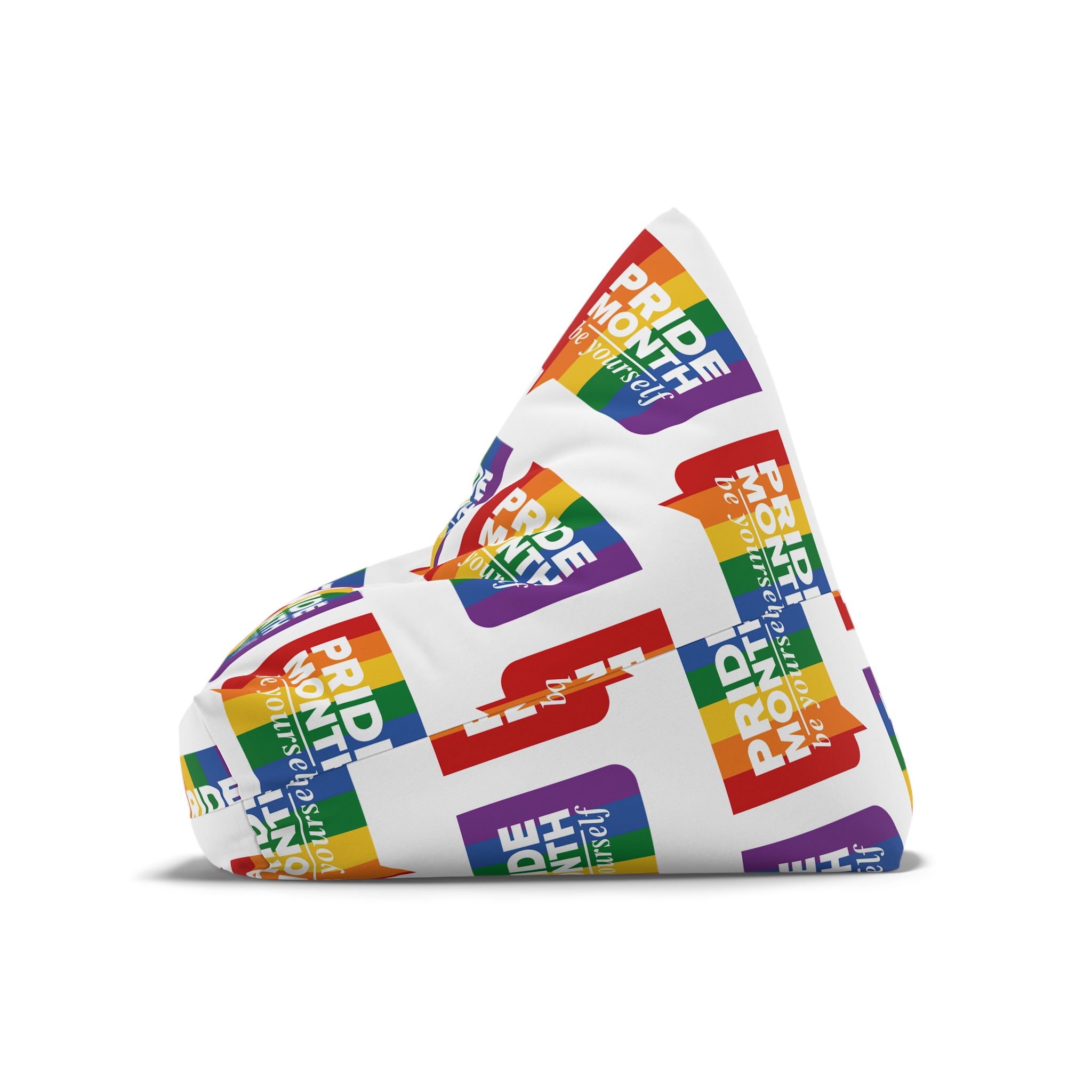 Lgbt Pride Month June Lgbt Flag Rainbow Flag Love Concept Vector Illustration Poster (1) Bean Bag Chair Cover - Image 8