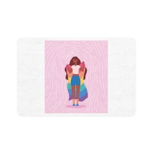 Lesbian Pride Design FE588D Pet Food Mat 12x18