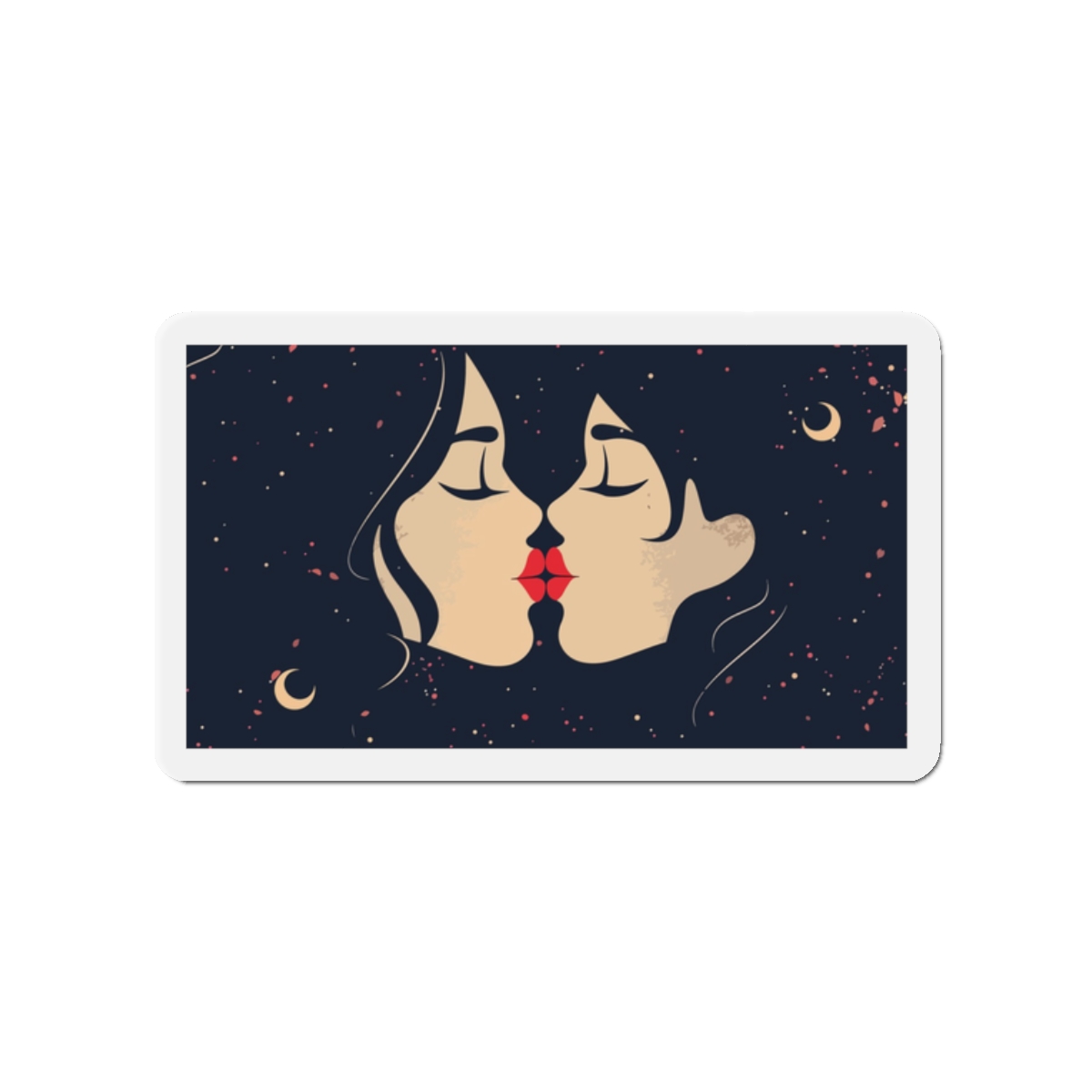 Lesbian Pride Design F63174 Die Cut Magnets