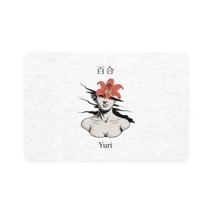 Yuri Lily Bloom Classical Sculpture Pet Food Mat 12x18