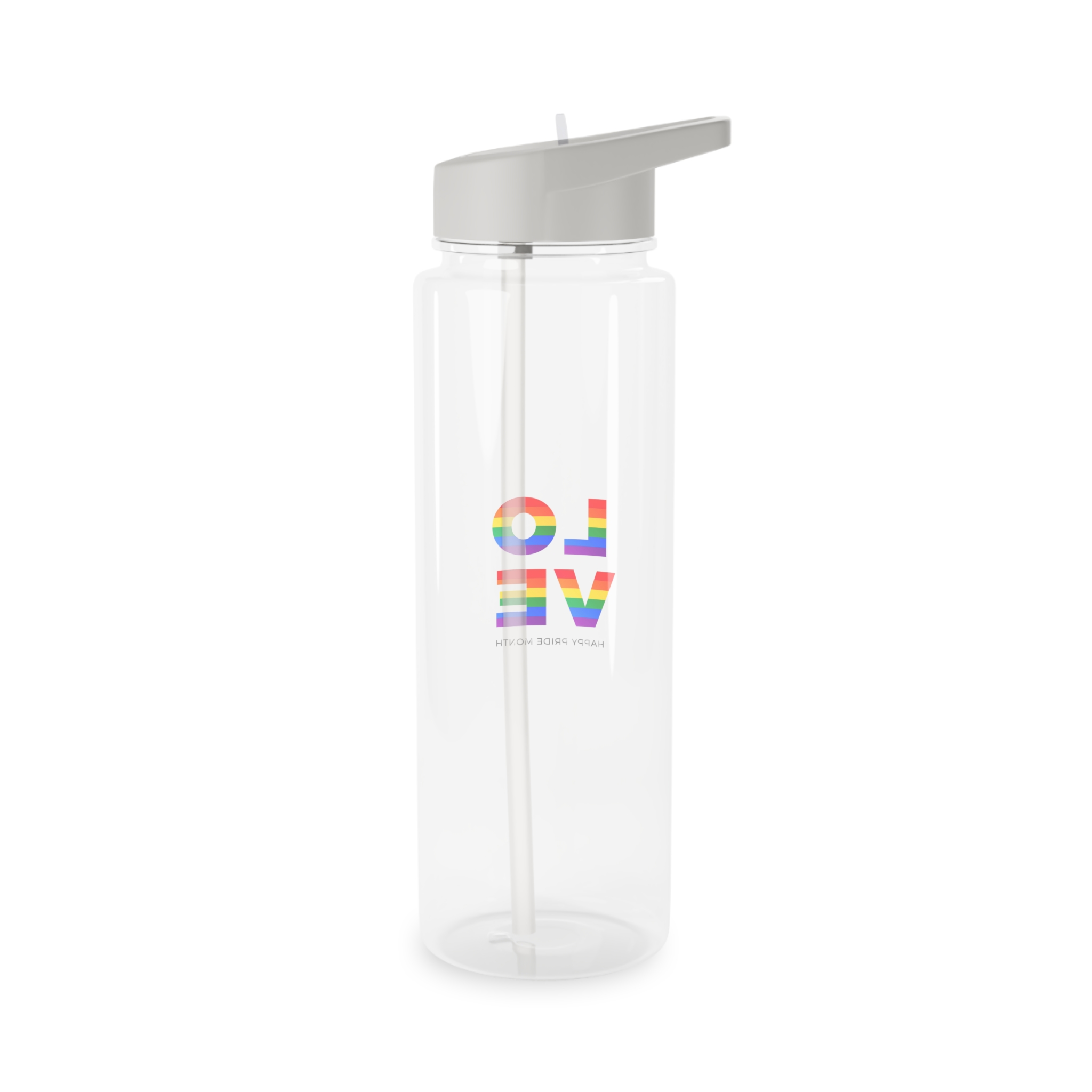 Love Word With Gay Pride Flag Tritan Water Bottle - Image 6