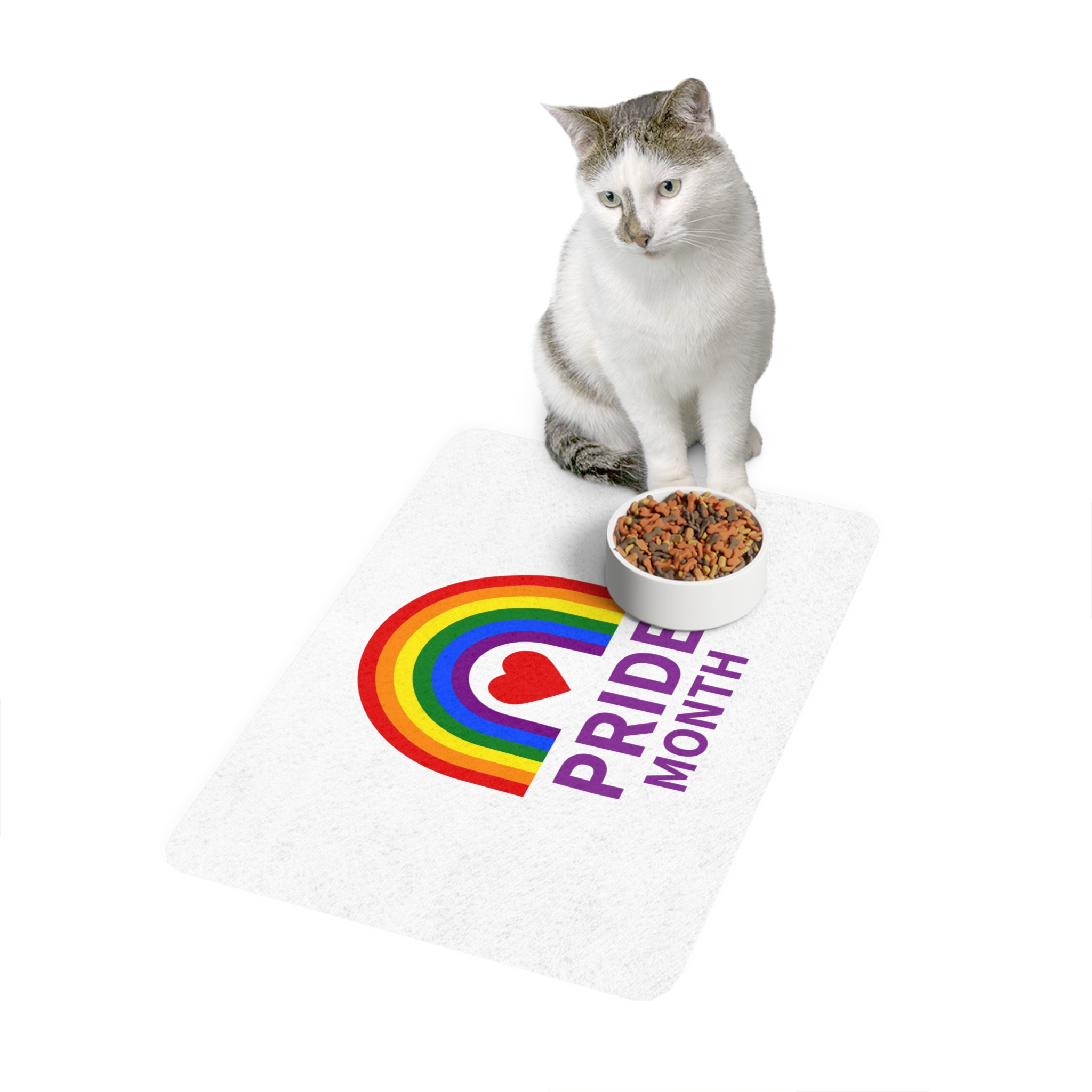Pride Month Logo Template Design Pet Food Mat 12x18 - Image 3