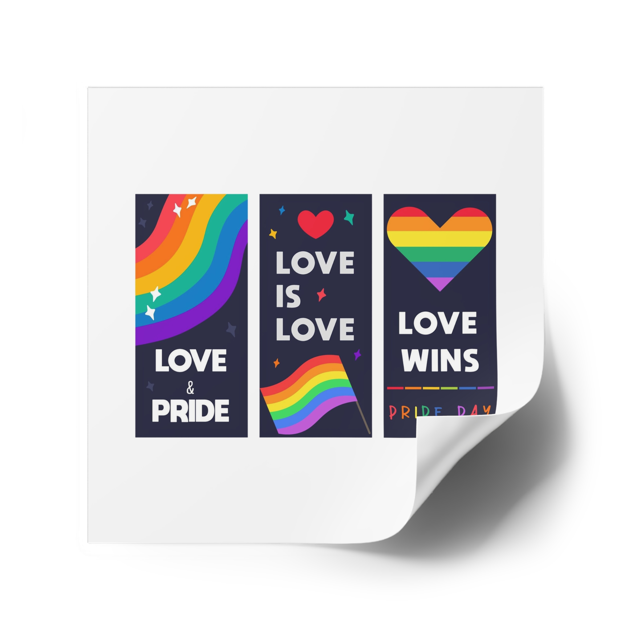 Lgbt Wallpapers Pride Day Celebration Laminate Stickers Square - Image 46