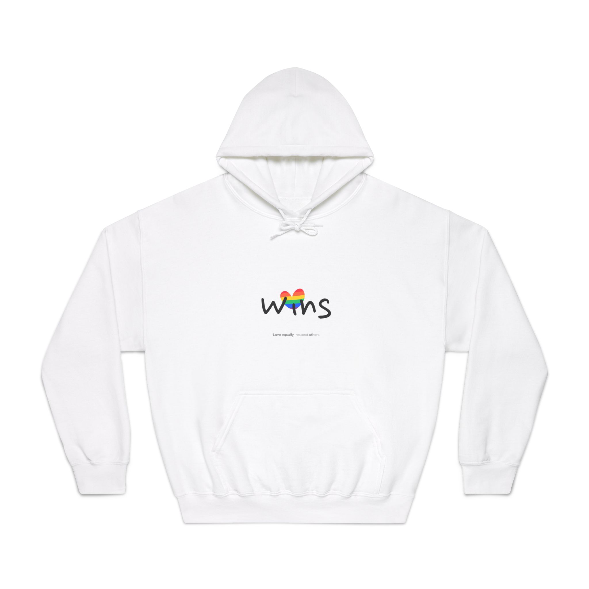 Love Letter Pride Rainbow Lettering Text Writing Pattern Freedom Love Heart Homo Colors Flag Parade (2) Unisex Dryblend Hooded Sweatshirt