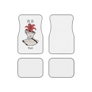Yuri Broken Bust With Blooming Lily Car Mats Set Of 4