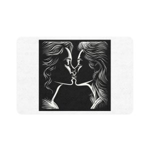 Lesbian Pride Design 33F9F0 Pet Food Mat 12x18