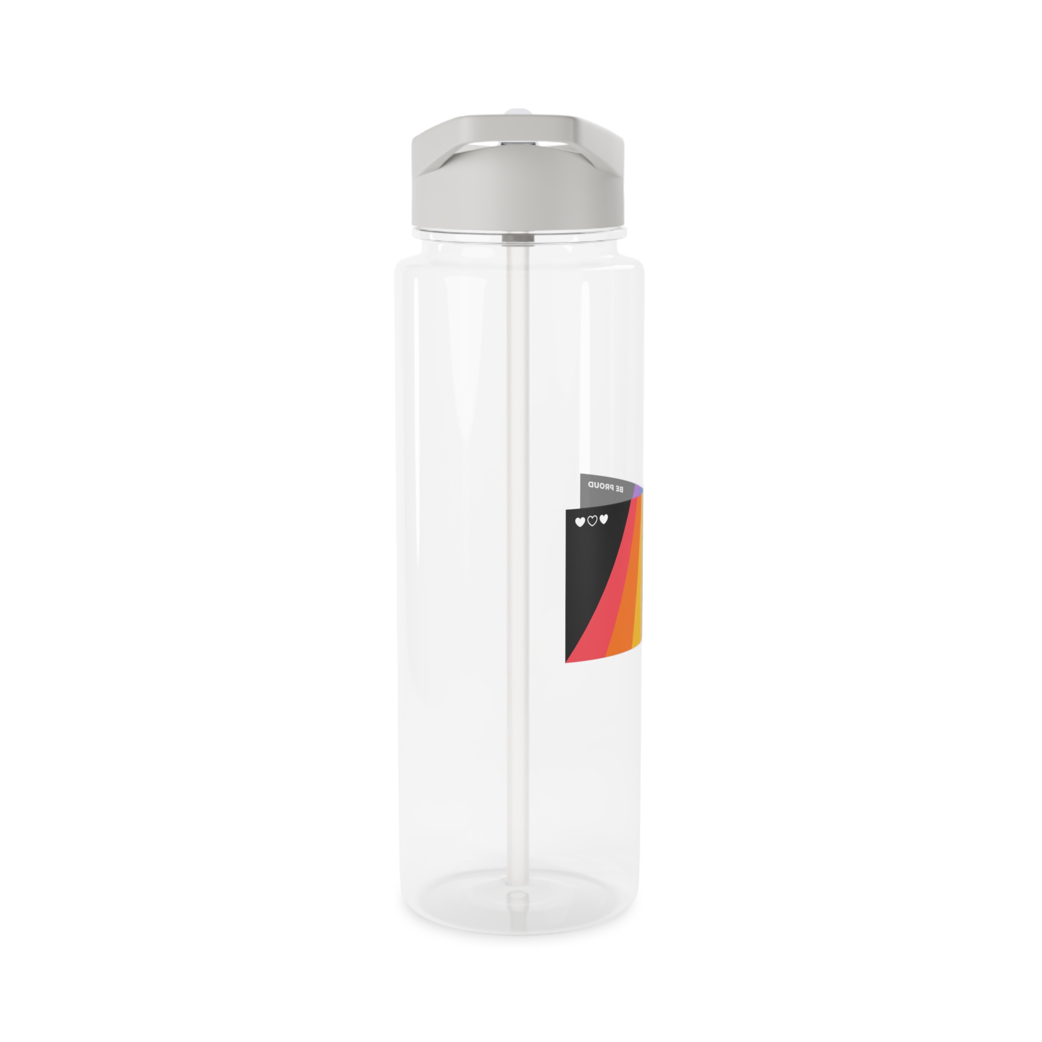 Modern Colorful Pride Zoom Background Tritan Water Bottle - Image 8