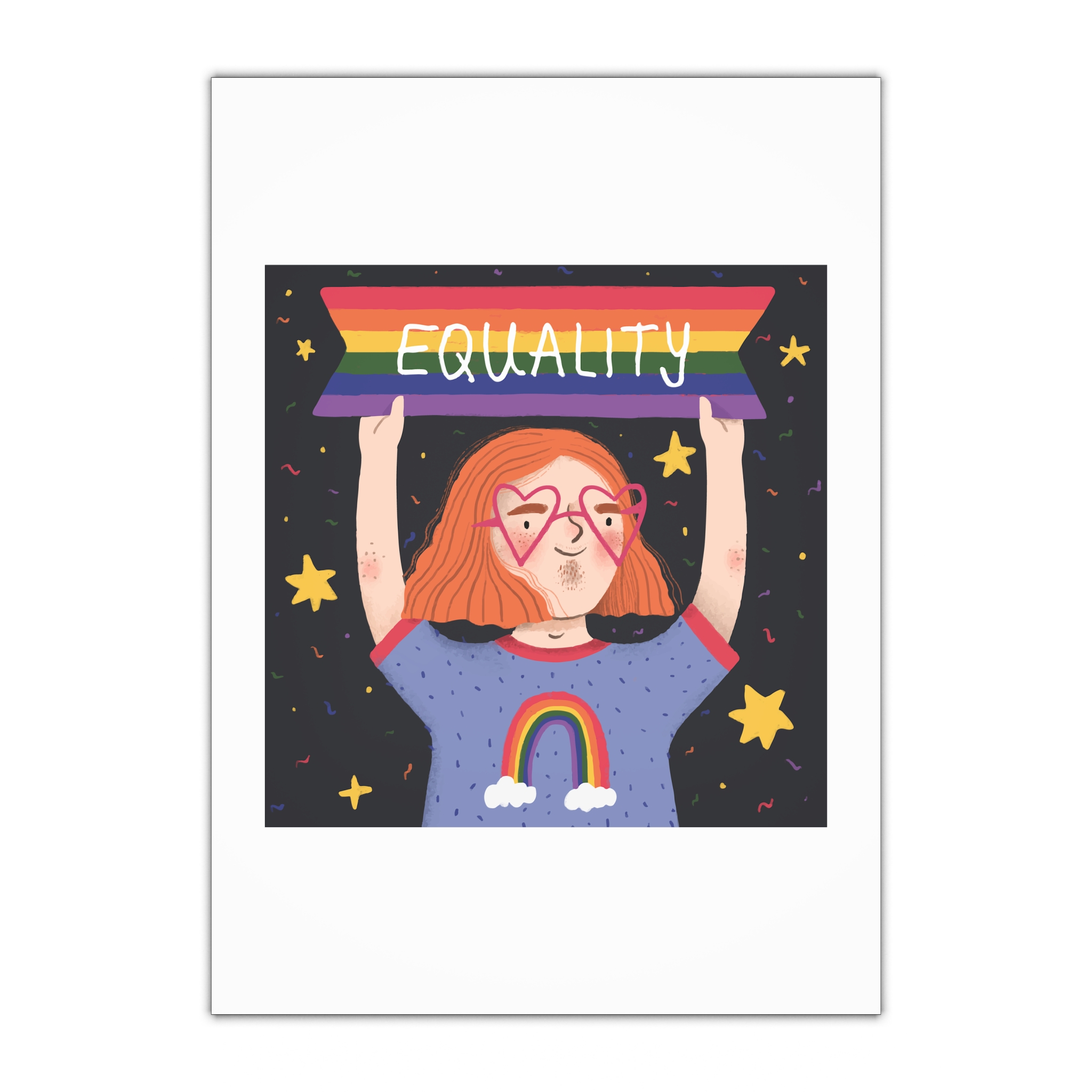 Pride Day Concept Equality Message Gift Wrapping Paper Sheets 1pc