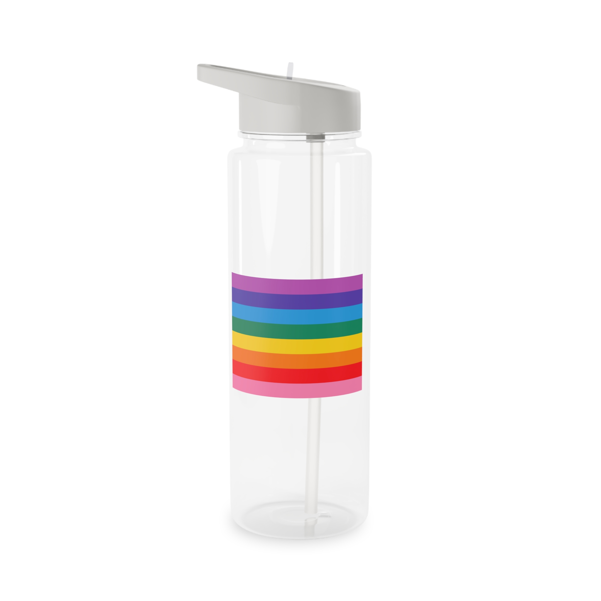 Pride Love Freedom Lgbtq Lgbt Heart Rainbow Love Wins Gay Lesbian Trans Homo Homosexual Colors Flag Diversity Parade Tritan Water Bottle - Image 5
