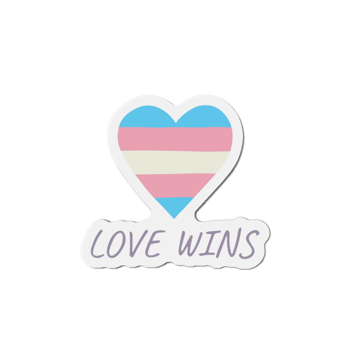 Colorful Heart Shape Transgender Pride Flag Happy Pride Day Lgbtqia Community Pride Month Vector Hand Drawn Doodle Posters Stickers Logo Cards Die Cut Magnets - Image 7