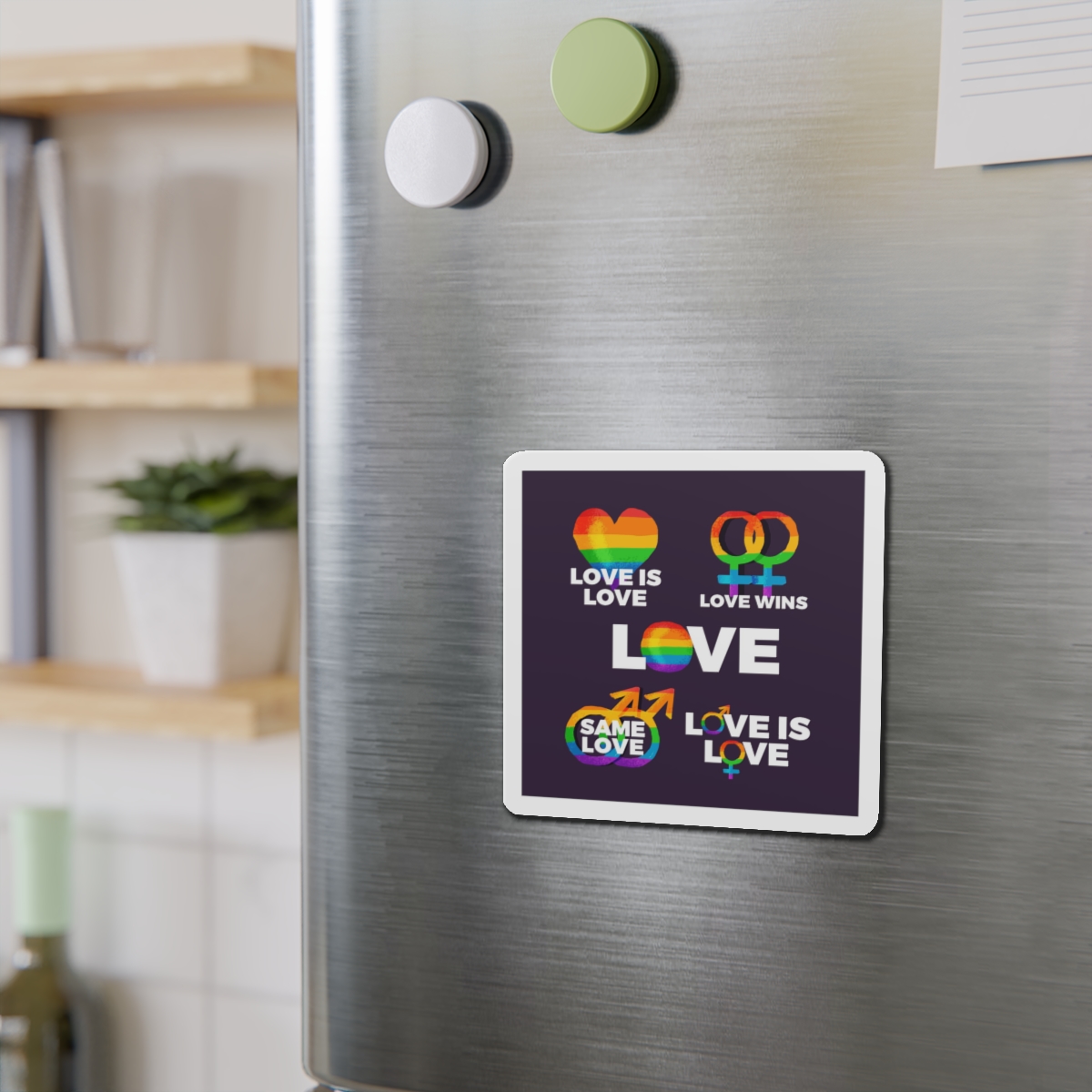 Colorful Pride Day Labels Die Cut Magnets - Image 9