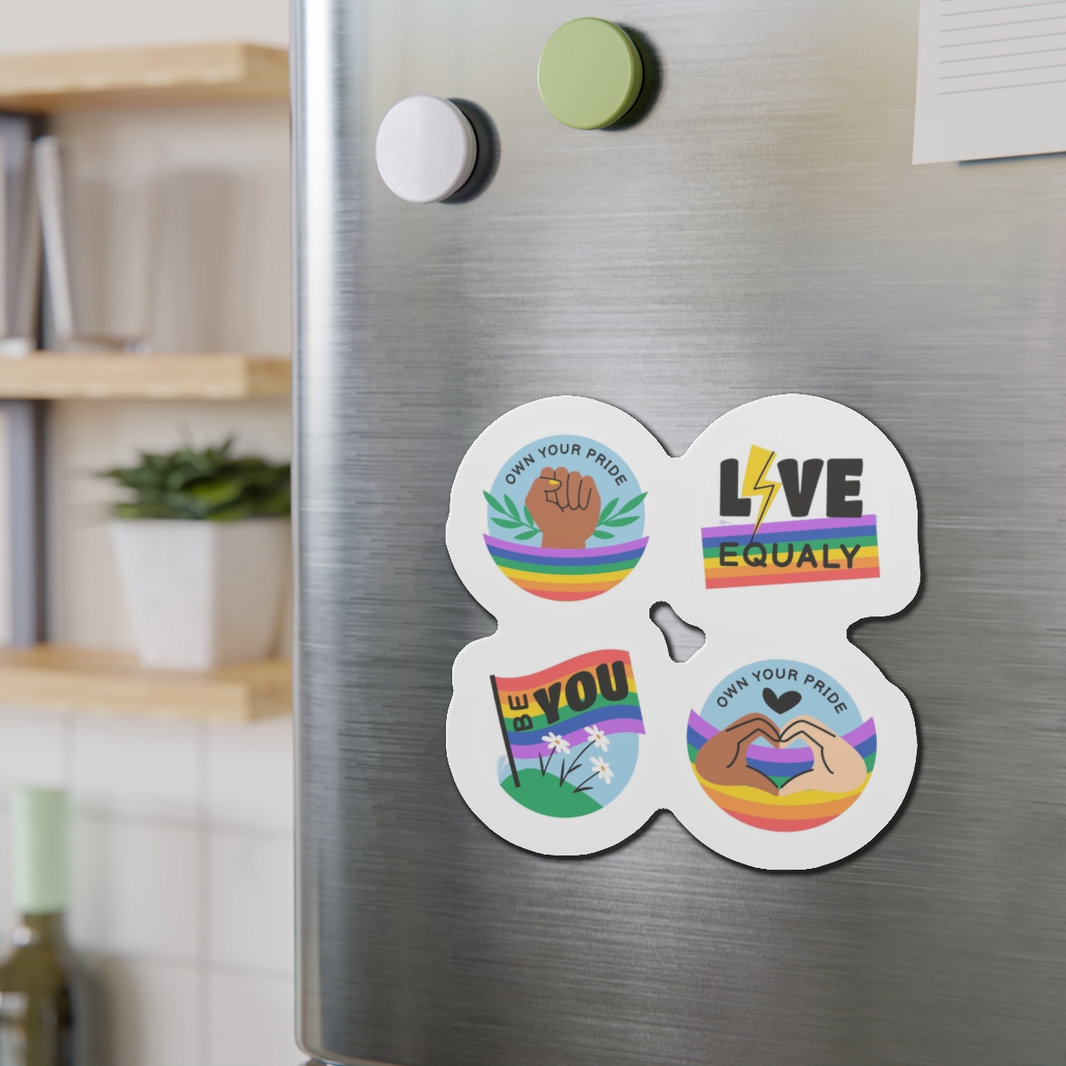 Flat Stickers Collection Lgbtqi Pride Month Celebration(1) Die Cut Magnets - Image 15