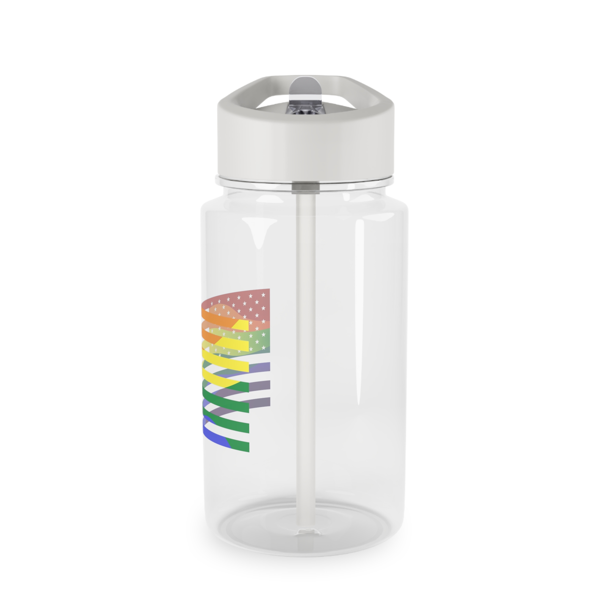 Pride Month America Concept Us Pride Month Flag Tritan Water Bottle - Image 3