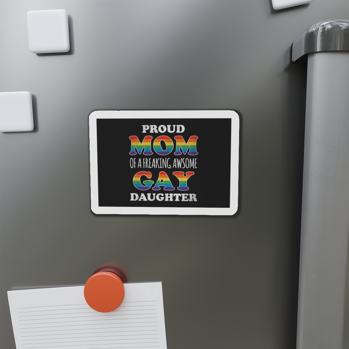 Mother Day Pride Rainbow Typography Vector Premium T Shirt(3) Die Cut Magnets - Image 11