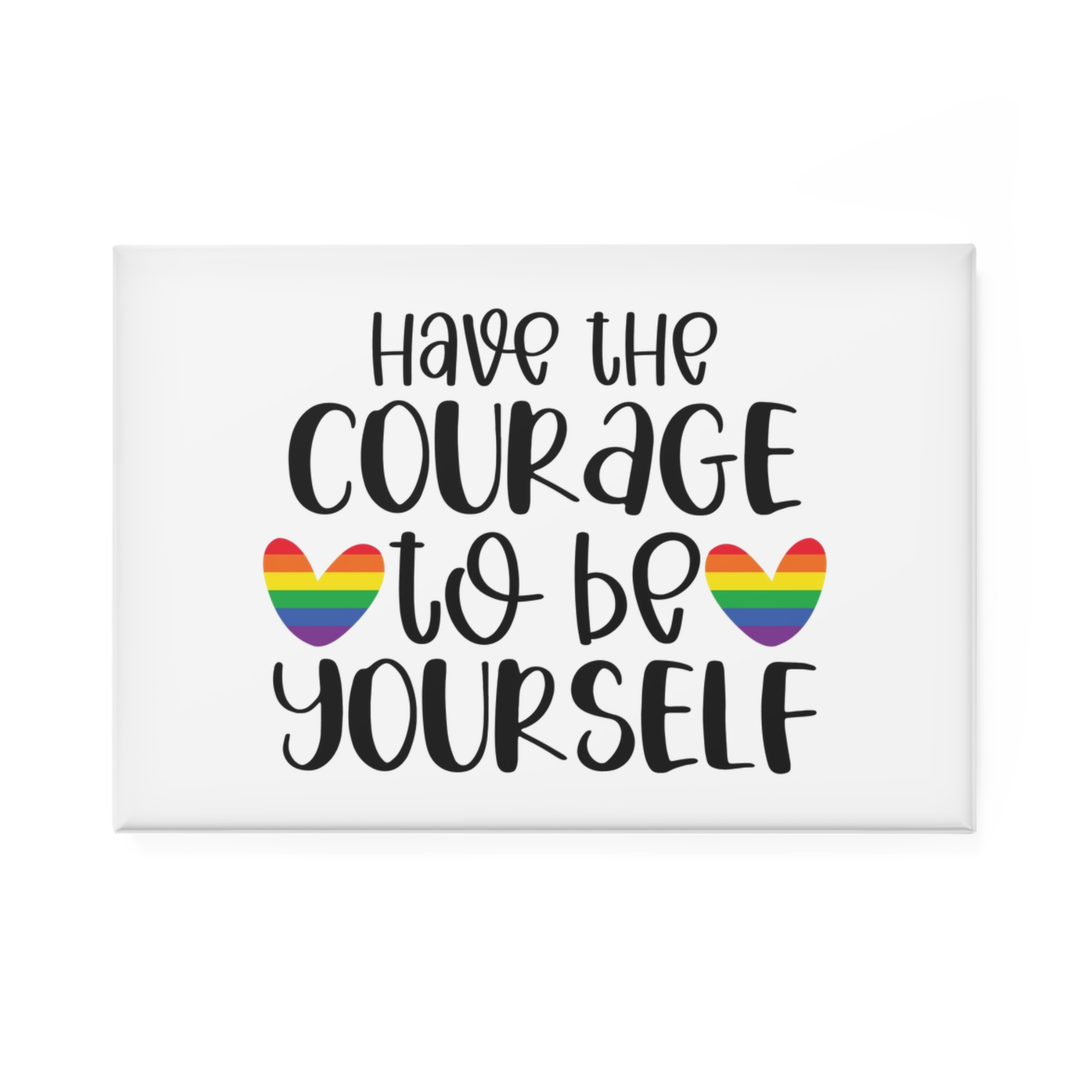 Gay Pride Svg Design(4) Button Magnet Rectangle 1 And 10 Pcs
