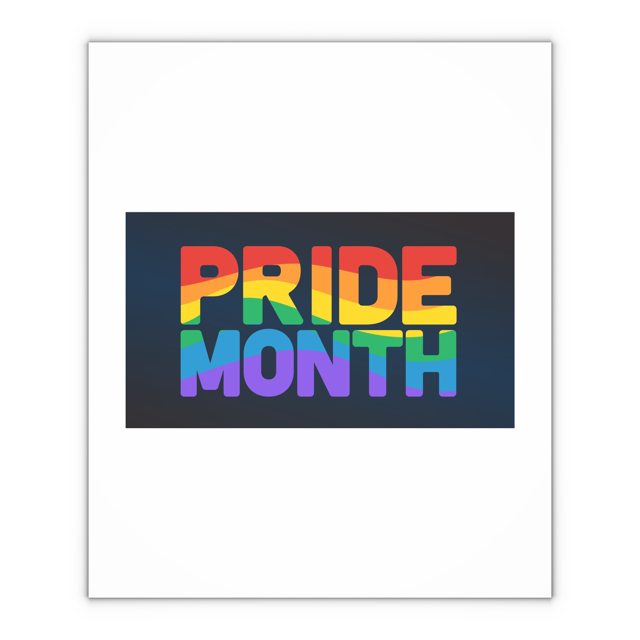 Lgbt Pride Rainbow Flag Lettering Banner Poster Social Media Pride Calligraphy With Gift Wrapping Paper Sheets 1pc - Image 4