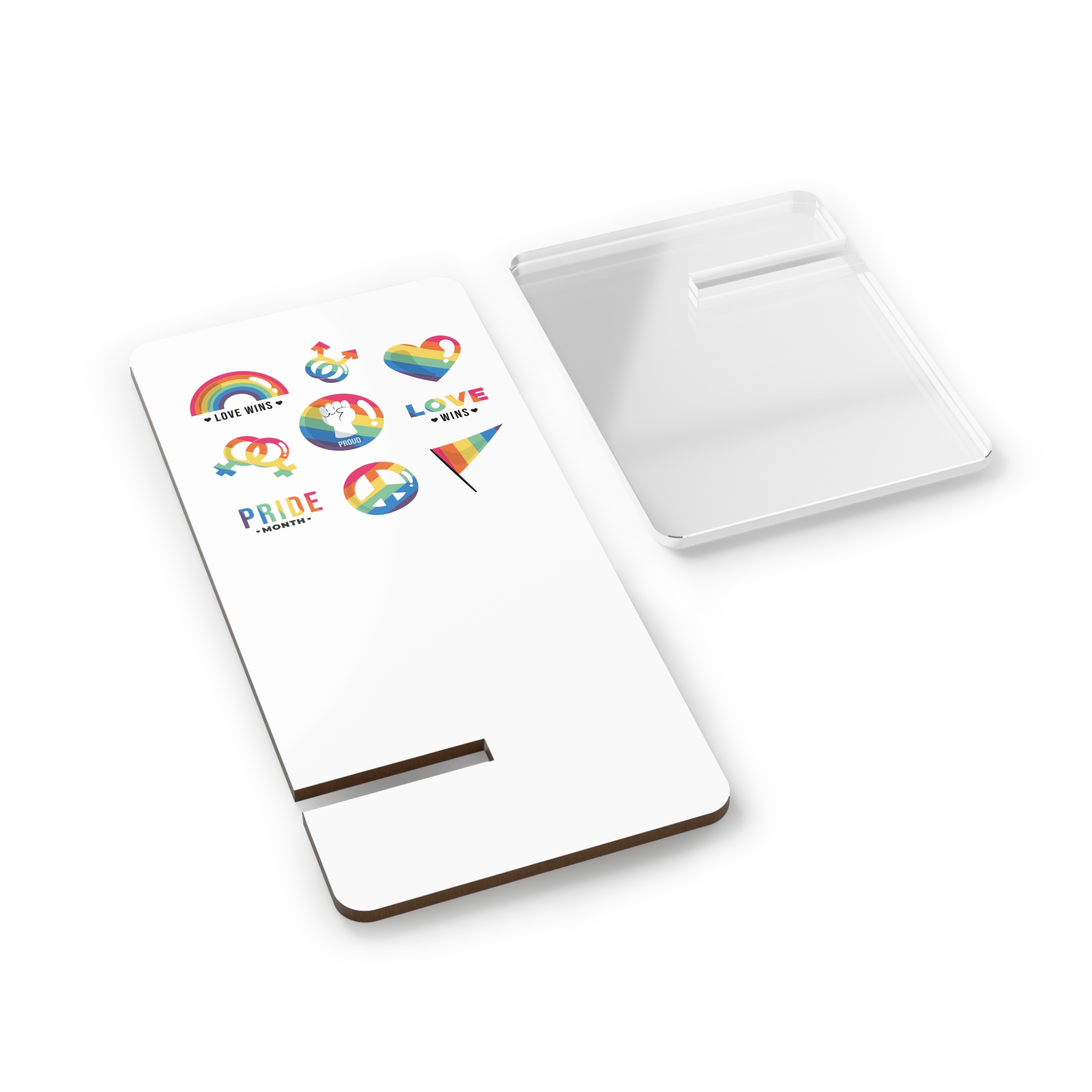 Flat Lgbt Pride Month Symbols Collection Mobile Display Stand For Smartphones - Image 2