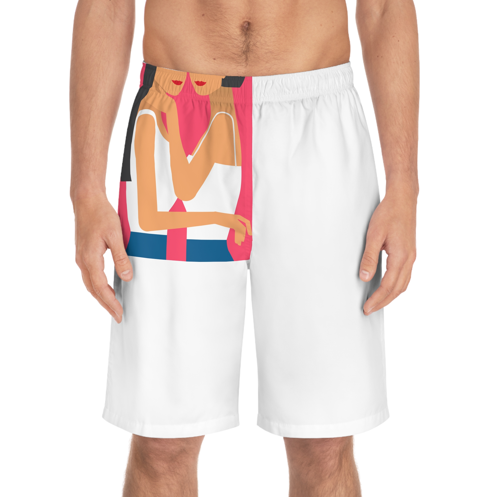 Lesbian Pride Design D1F3BE Mens Board Shorts Aop - Image 3