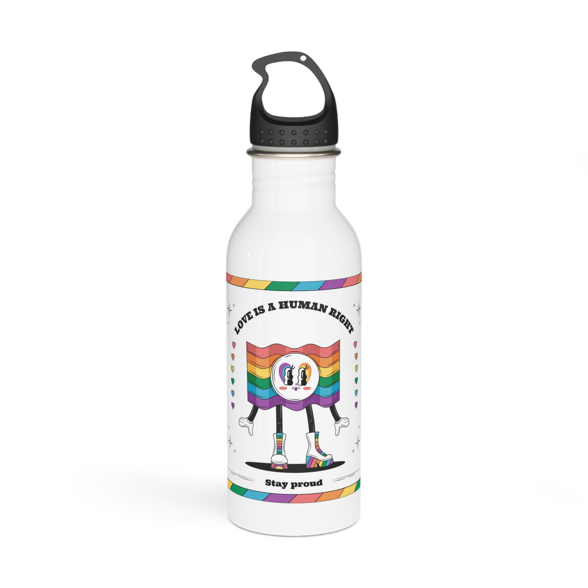 Hand Drawn Illustration Pride Month Celebration(5) Stainless Steel Water Bottle