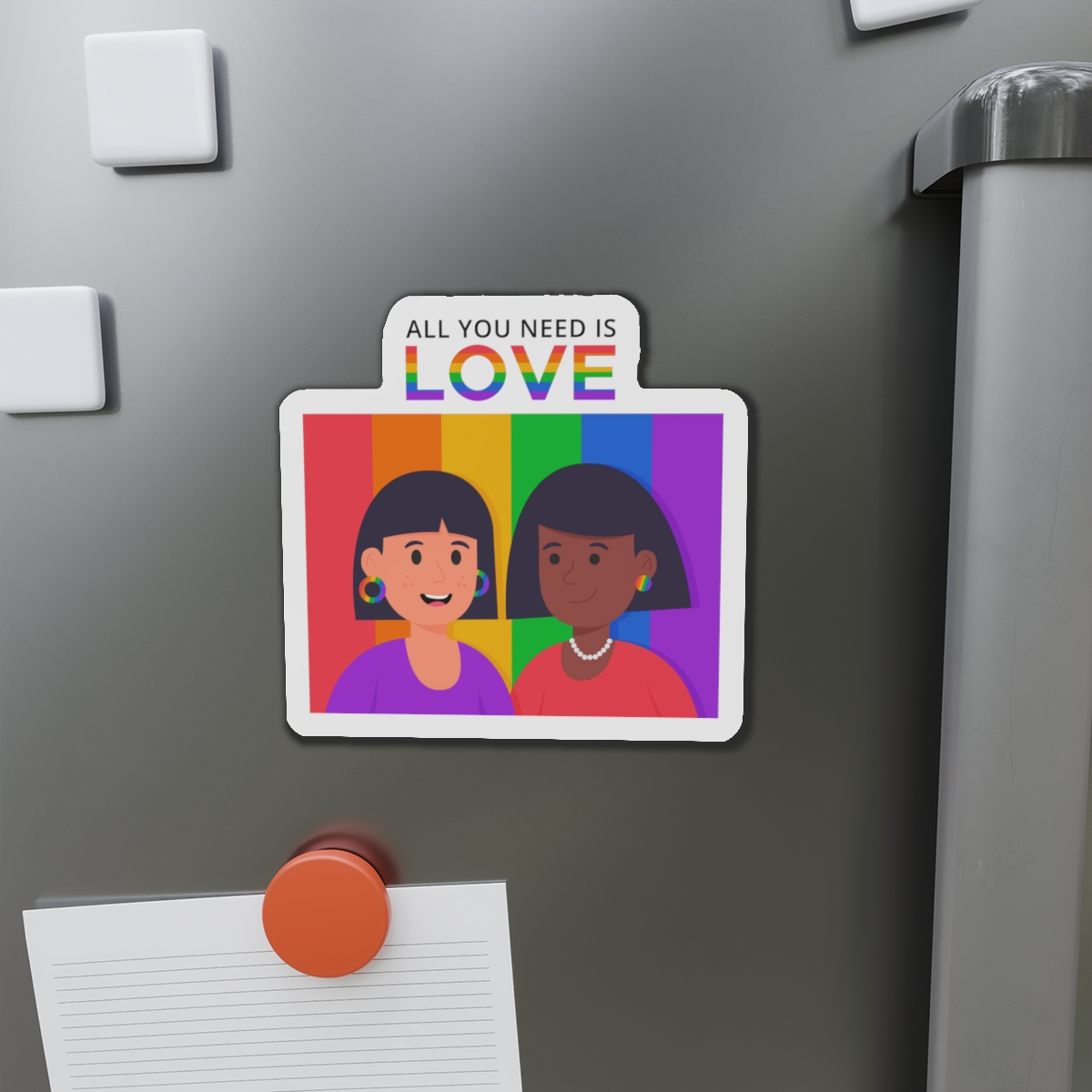 Flat Pride Day Illustration Die Cut Magnets - Image 11